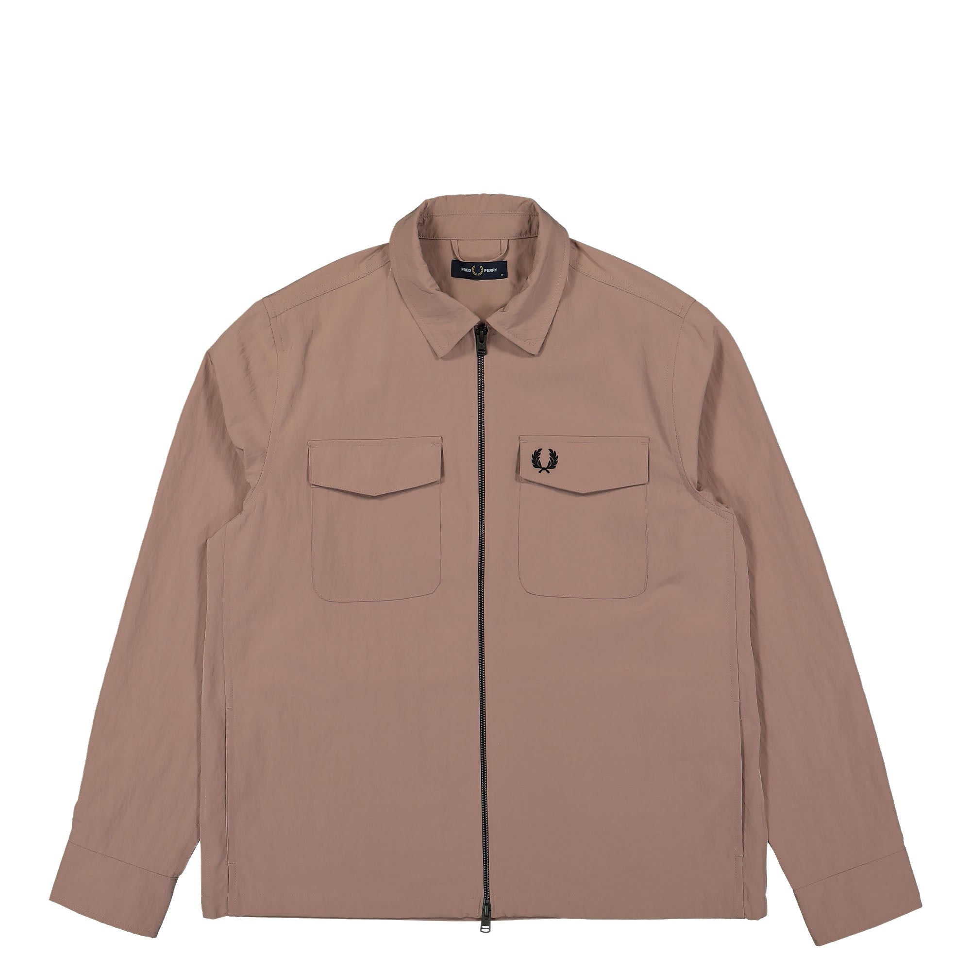 Fred Perry Zip Overshirt Dark Pink Jackets M5684-S52 | Overkill