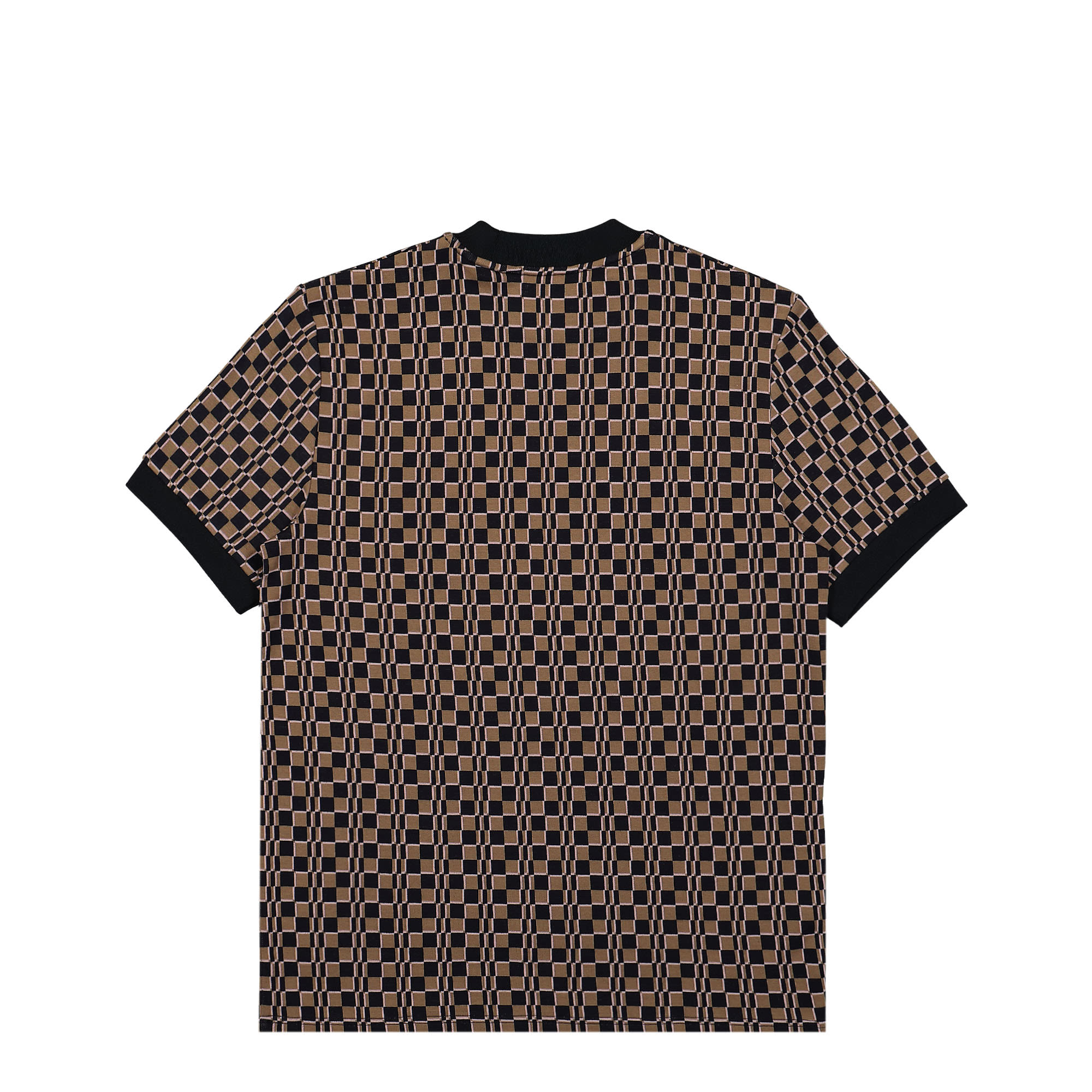Fred Perry Glitch Chequerboard T-Shirt Shadedstone / Navy T-Shirts Material | Overkill