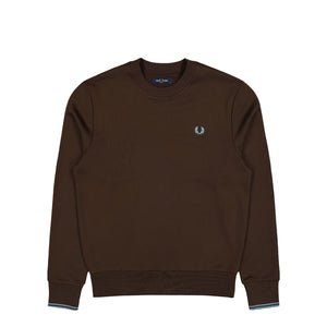 Fred Perry Crew Neck Sweatshirt Burnt Tobacco / Cocoa / Stockport Brown Sweatshirts M7535-49A | Overkill