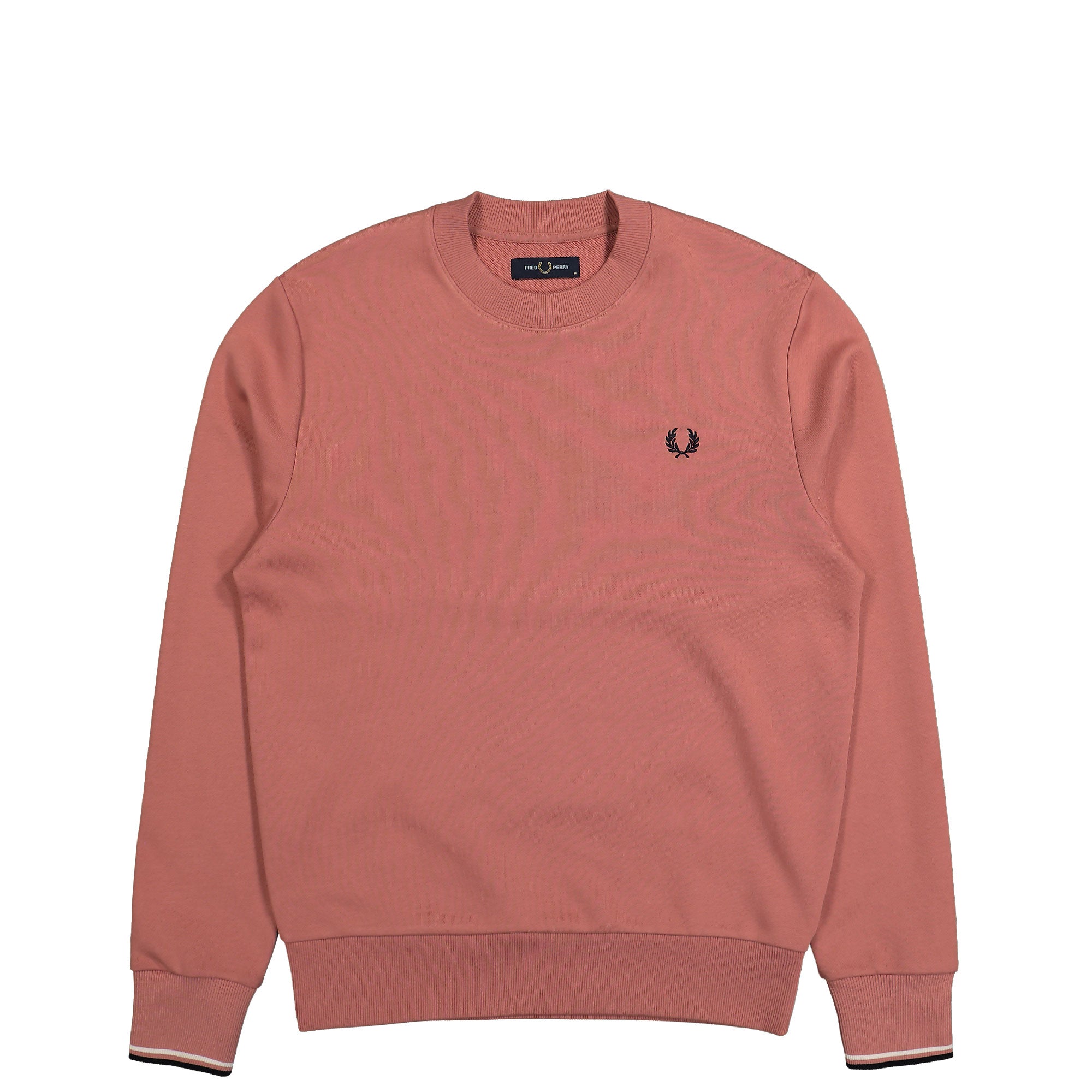 Fred Perry Crew Neck Sweatshirt Putty Pink Sweatshirts M7535-X90 | Overkill