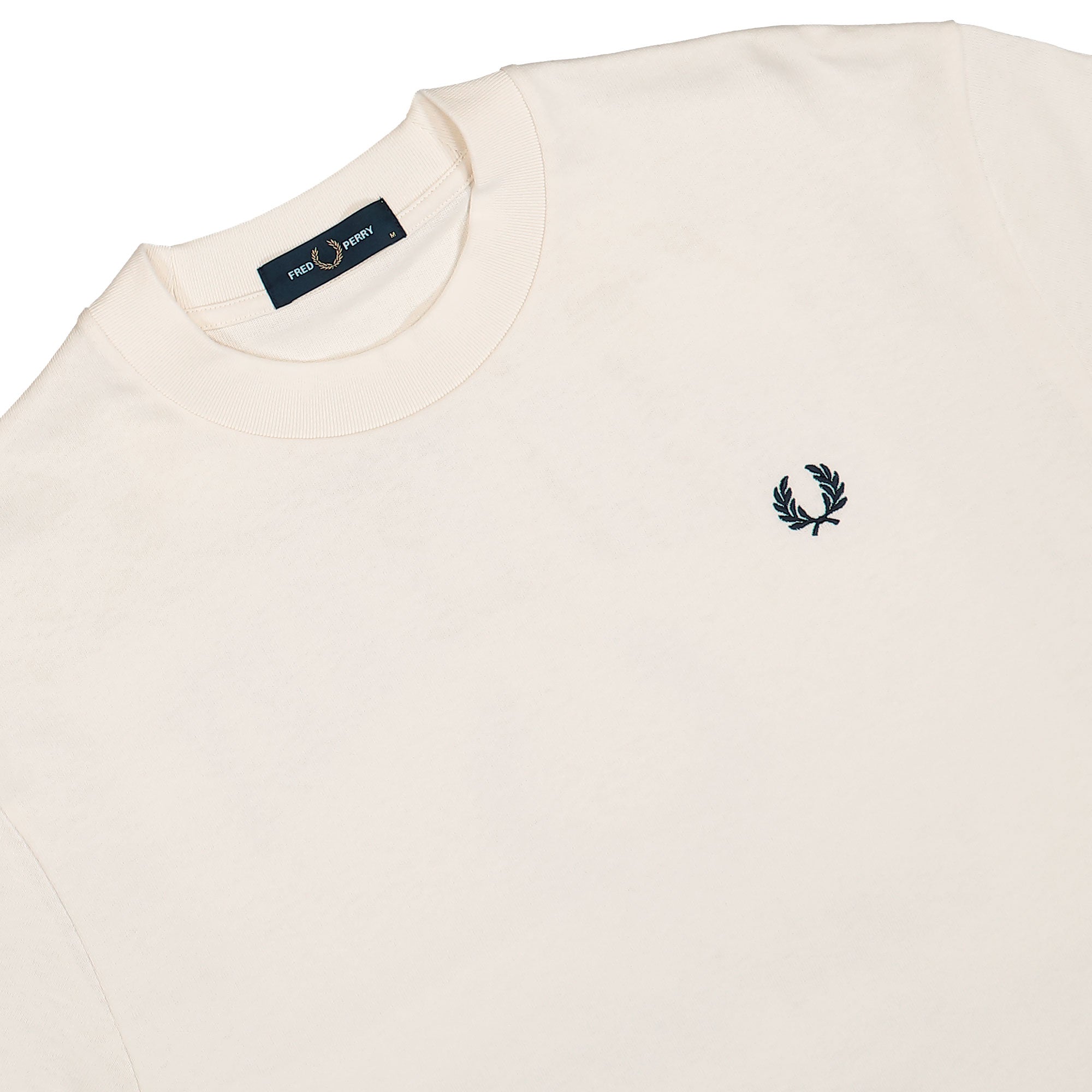 Fred Perry Embroidered Champion T-Shirt Ecru T-Shirts Material | Overkill