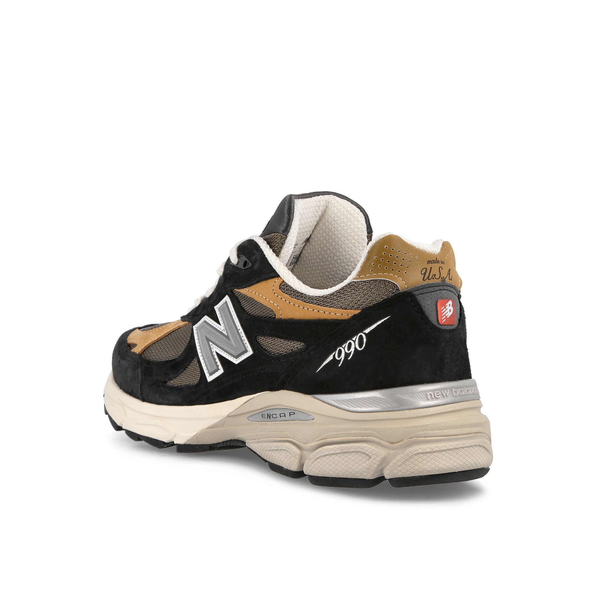 New Balance M990BB3 Black-Tan Low Top Sneakers Material | Overkill
