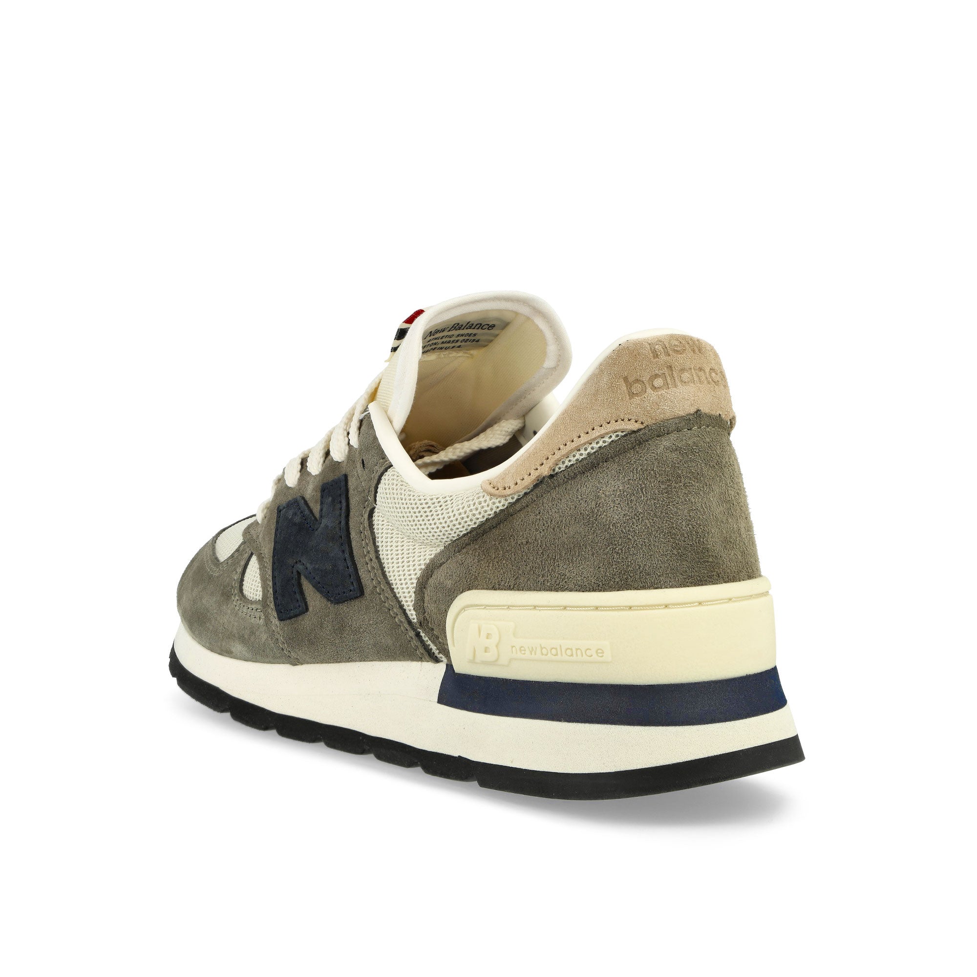 New Balance M990WG1 Grey Olive-Navy-Beige Low Top Sneakers Material | Overkill
