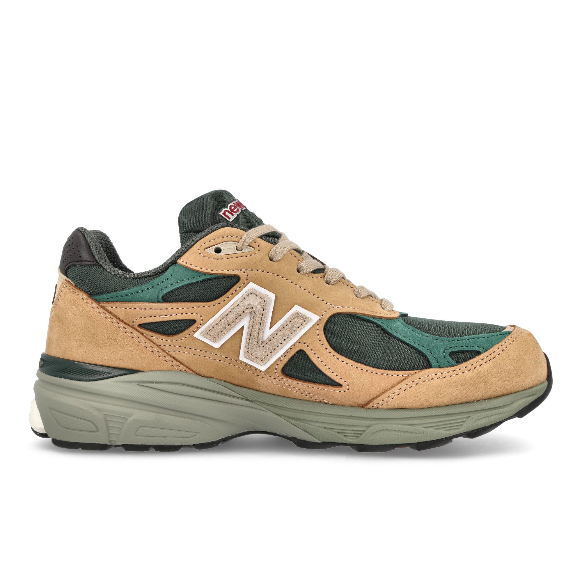 New Balance M990WG3 Tan-Green Low Top Sneakers Silhouette | Overkill