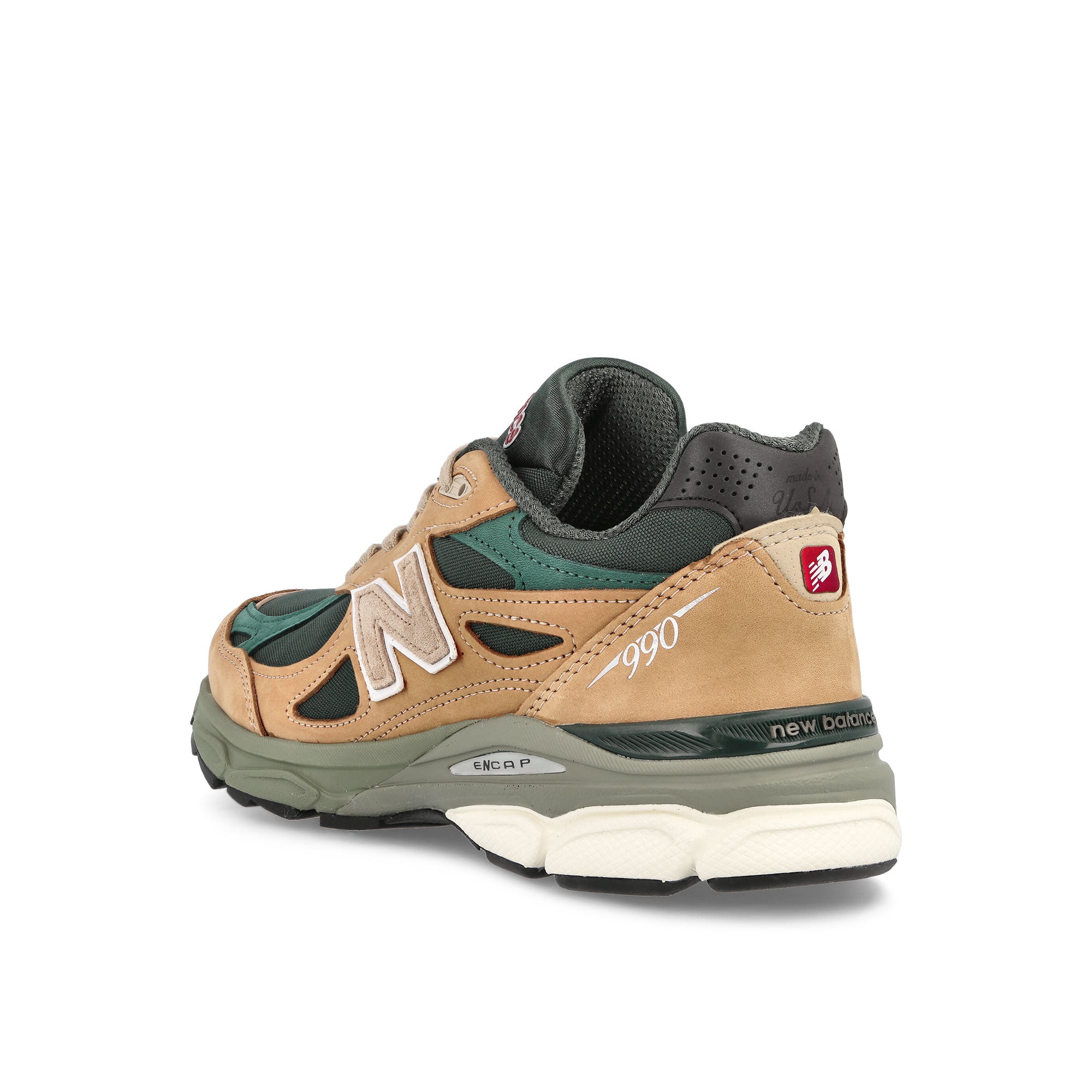 New Balance M990WG3 Tan-Green Low Top Sneakers Material | Overkill