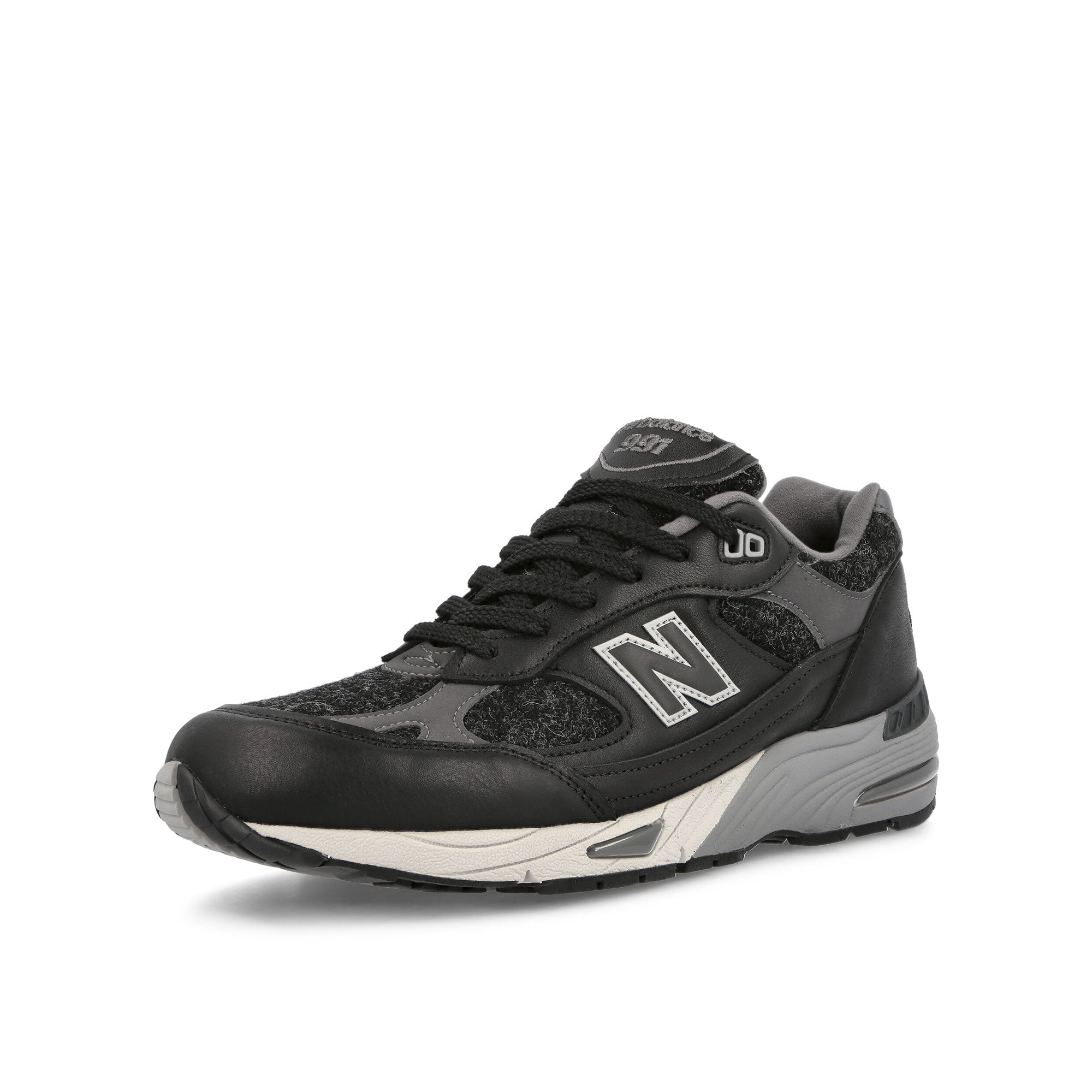 New Balance M991DJ Black-Magnet Sneakers Close Up | Overkill