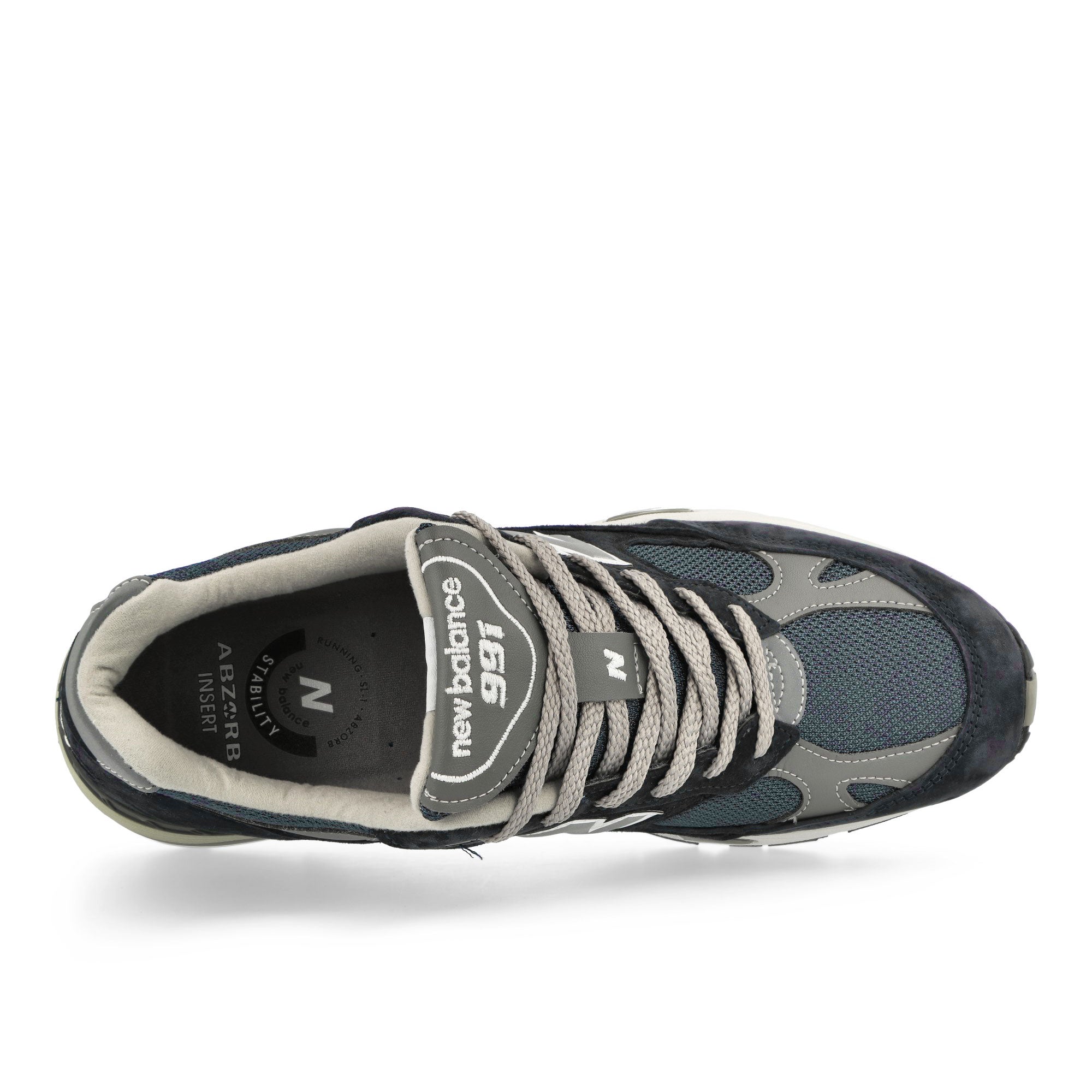 New Balance M991NV Navy Low Top Sneakers Detailfoto | Overkill