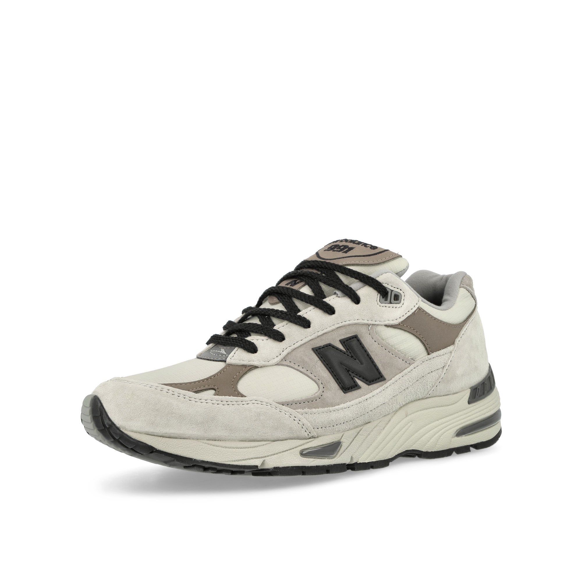 New Balance M991WIN Pelican / Island Fossil Low Top Sneakers Close Up | Overkill