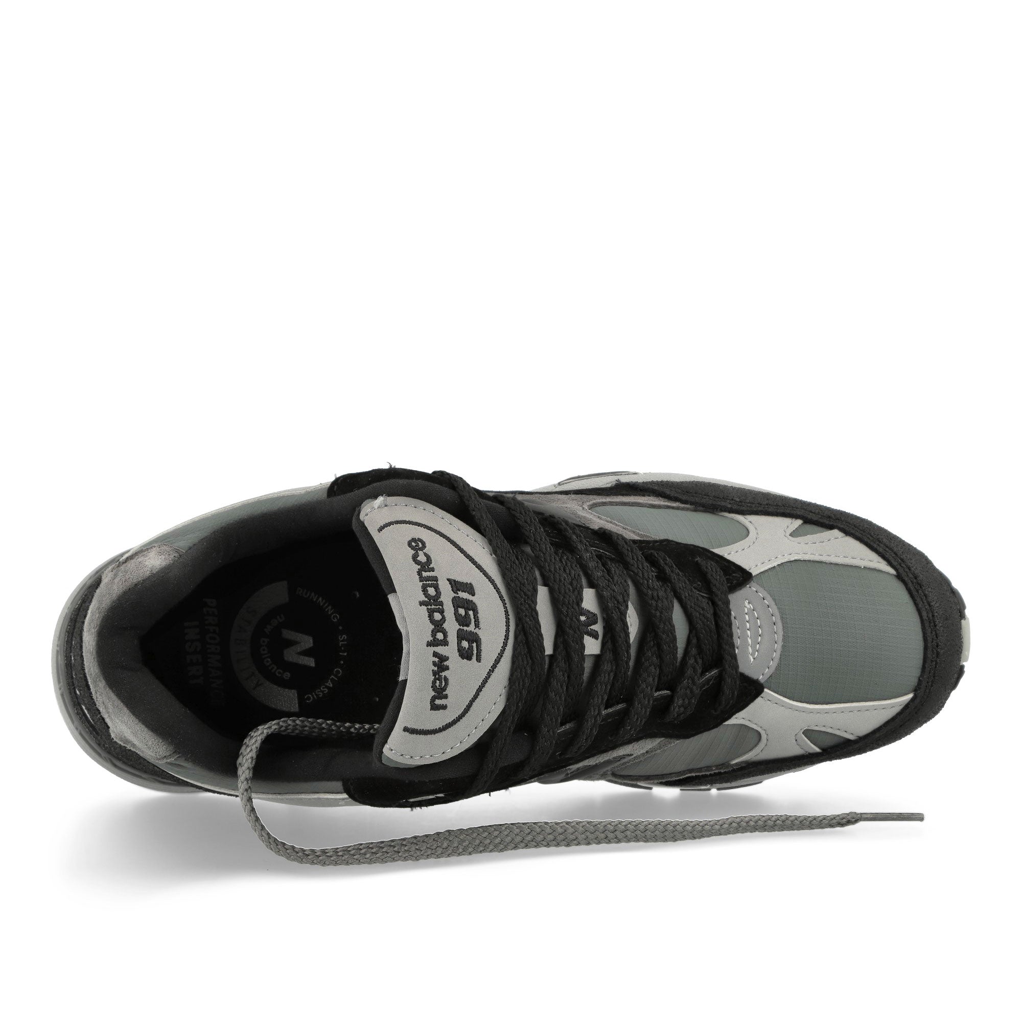 New Balance M991WTR Black / Turbulence Low Top Sneakers Detailfoto | Overkill