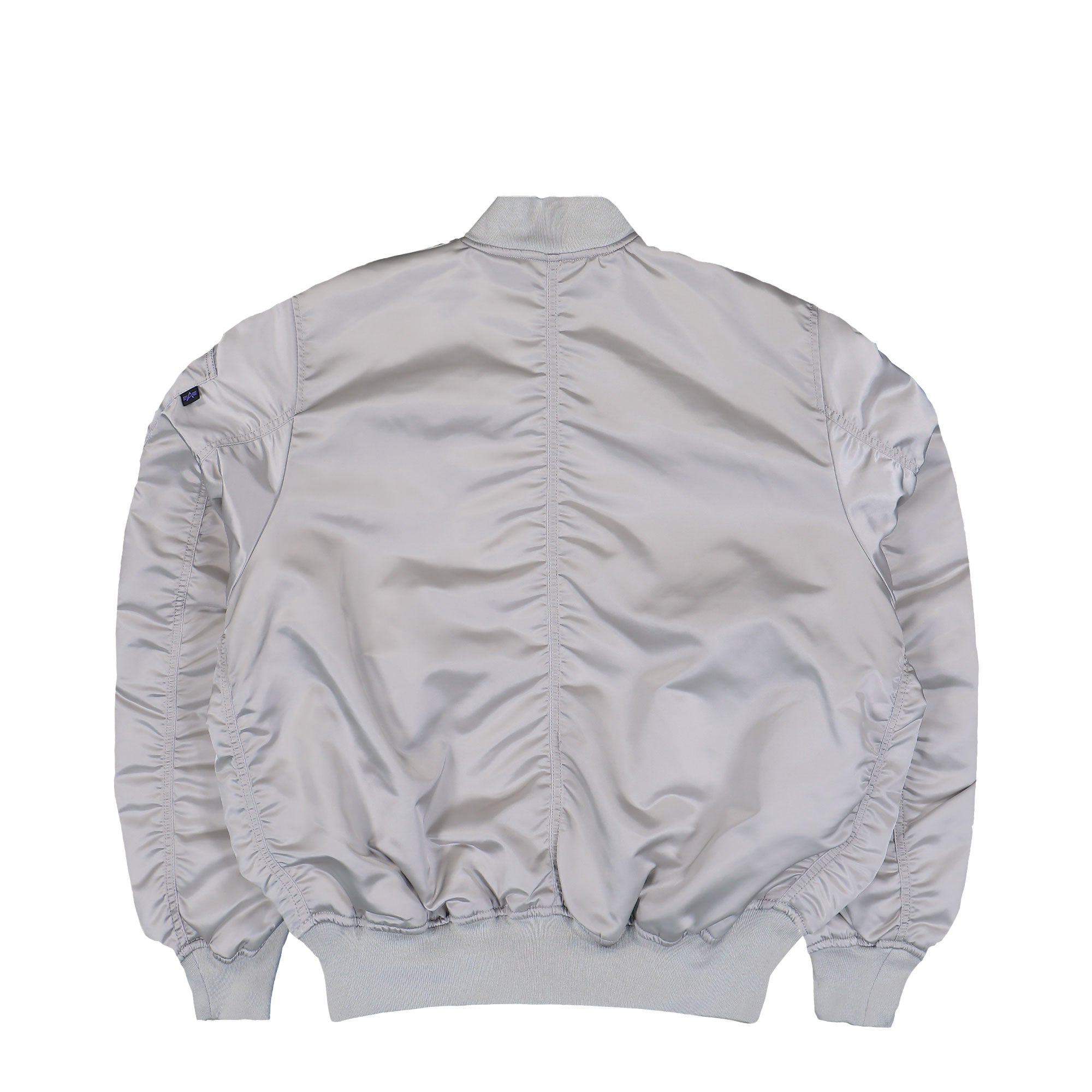 Alpha Industries MA-1 UV Pastel Grey Bomber Jacket 146115UV-666 Close-up | Overkill