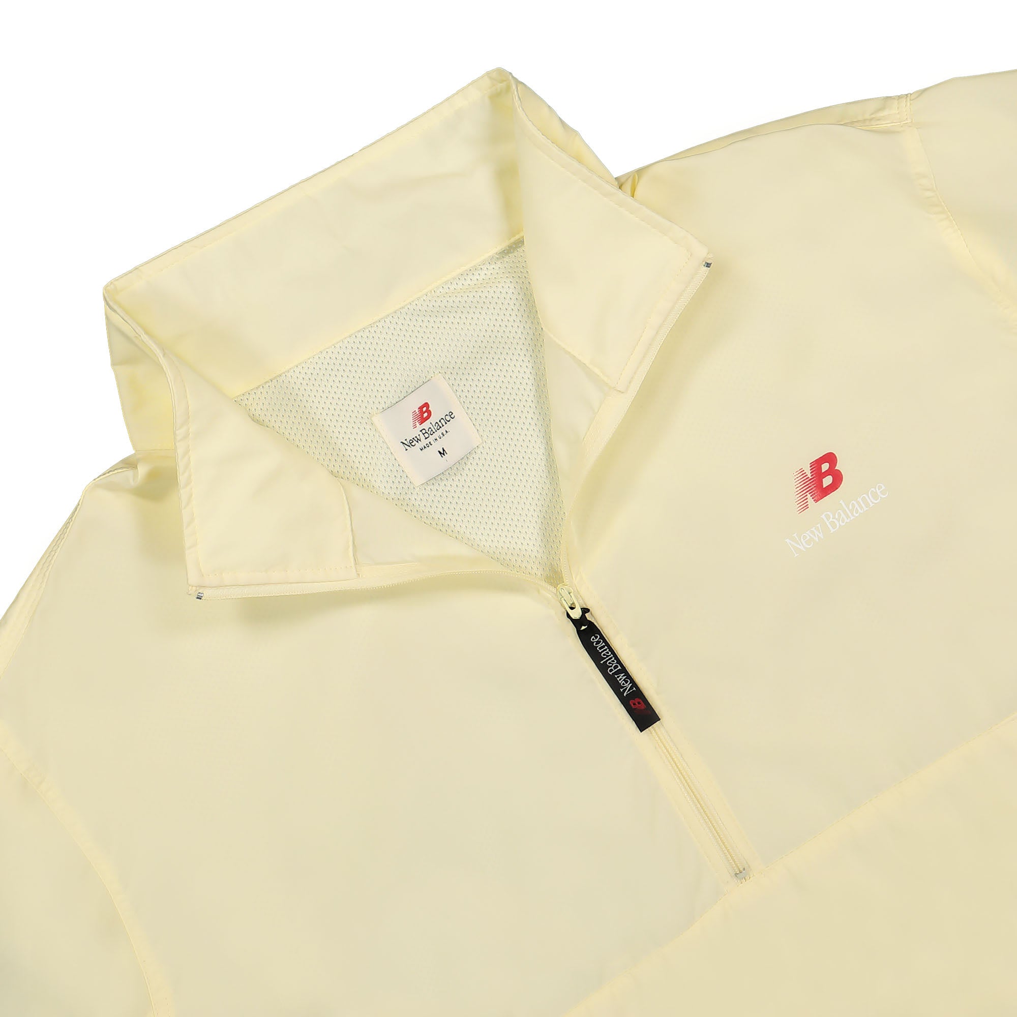 New Balance Made In USA QTR Zip Top Dawn Glow Windbreaker Close-up | Overkill