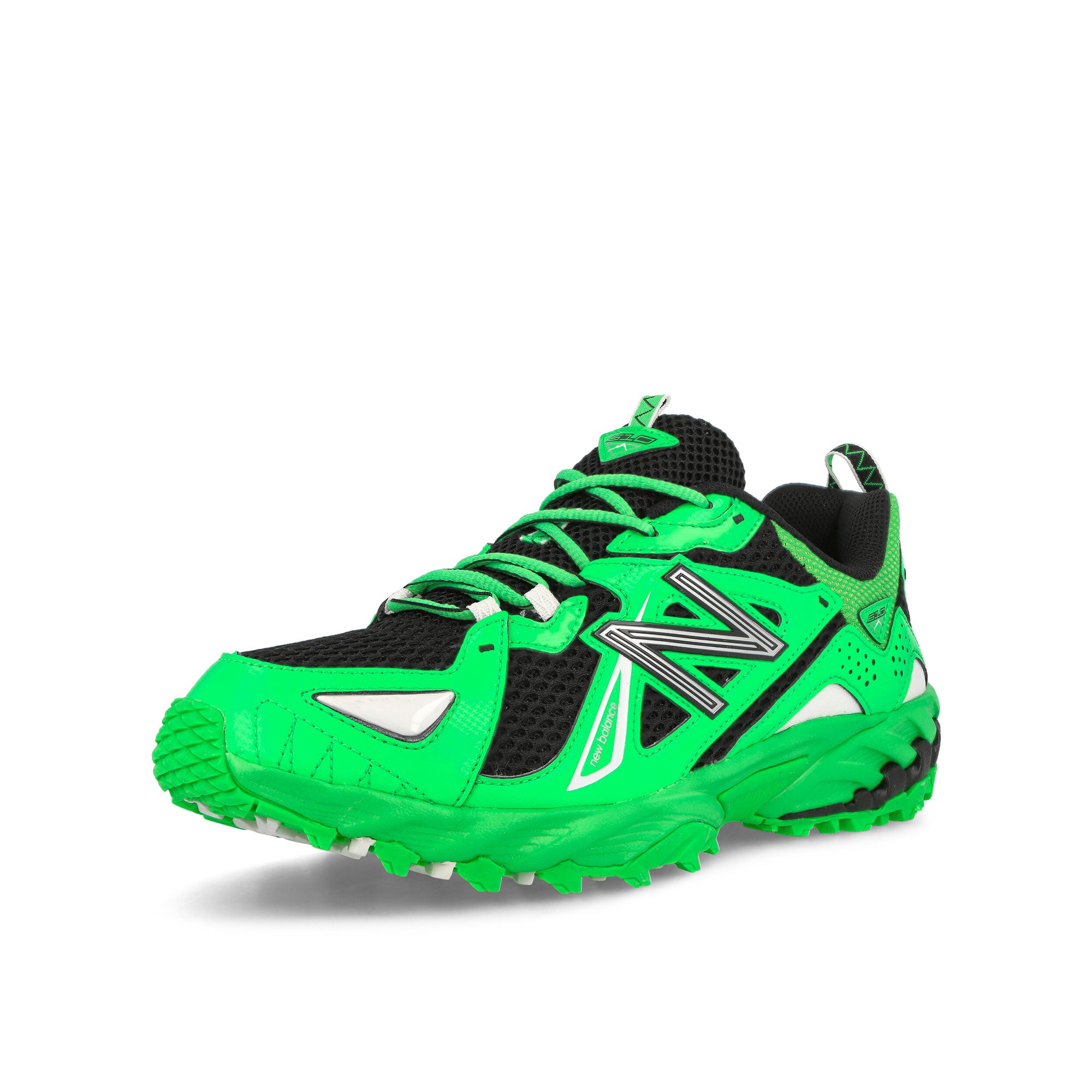 New Balance ML610TA Green Punch Low Top Sneakers Close Up | Overkill