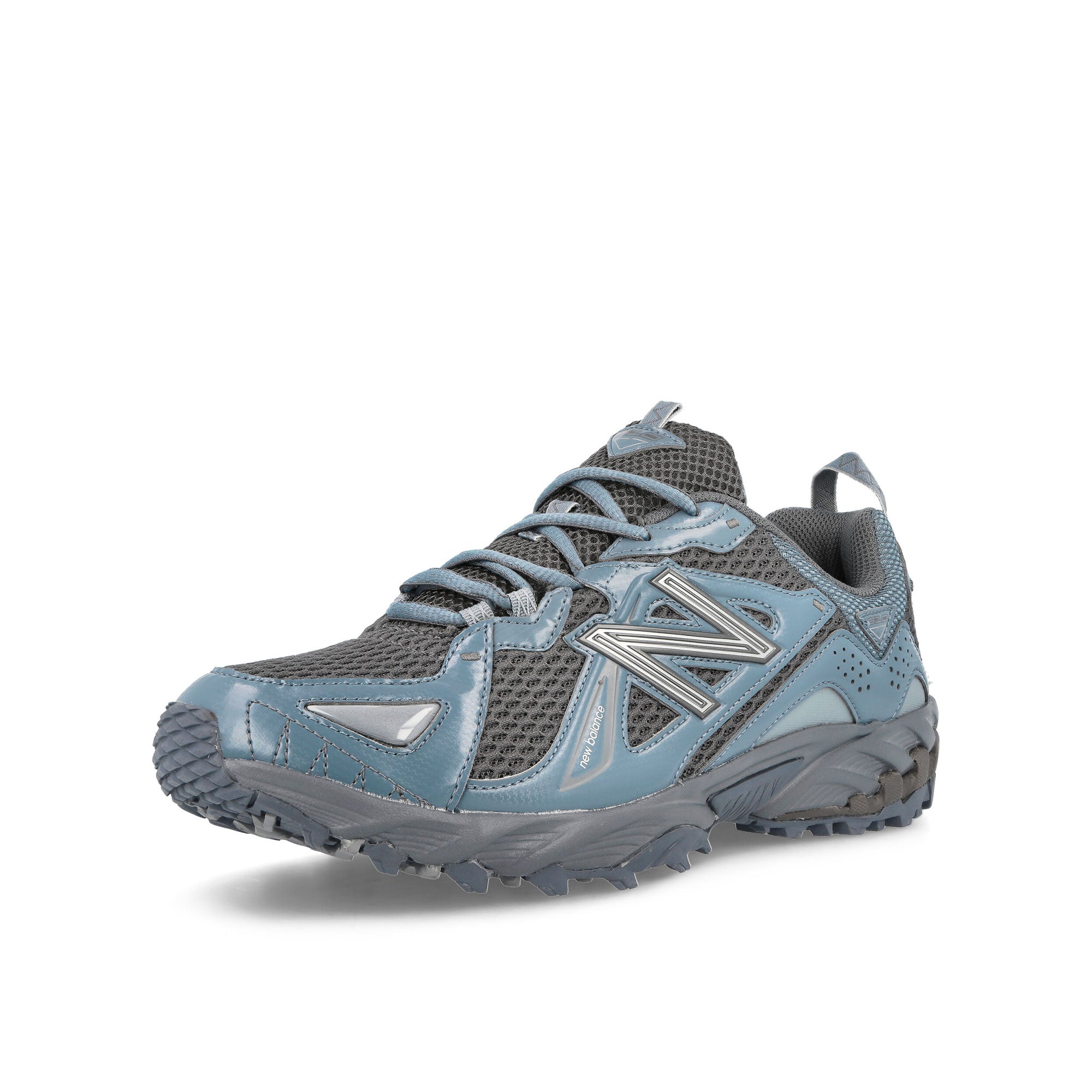 New Balance ML610TC Blue-Grey Low Top Sneakers Close Up | Overkill