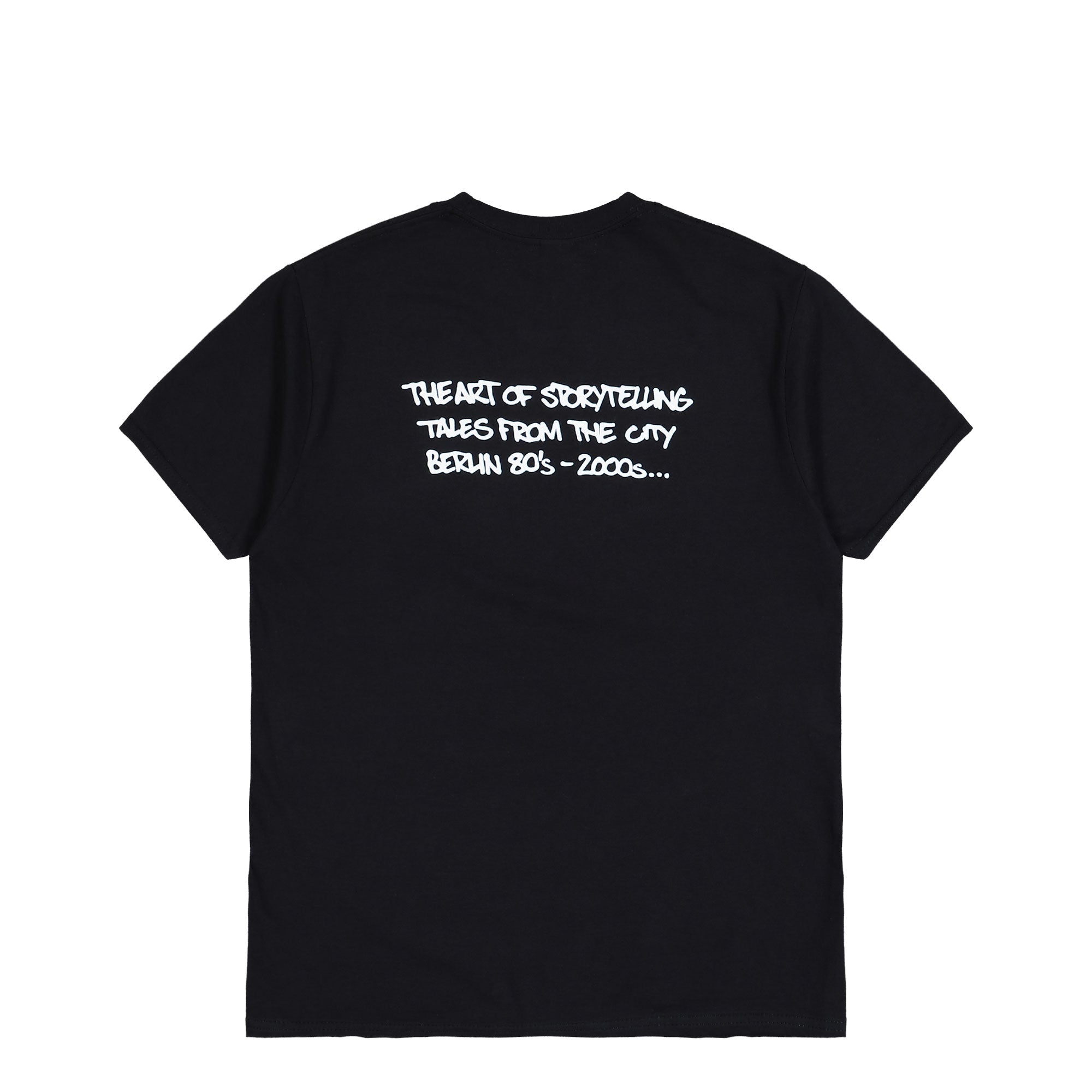 The Art Of Storytelling Mothaland T-Shirt Black T-Shirts MOTA-T1-BLK Close-up | Overkill