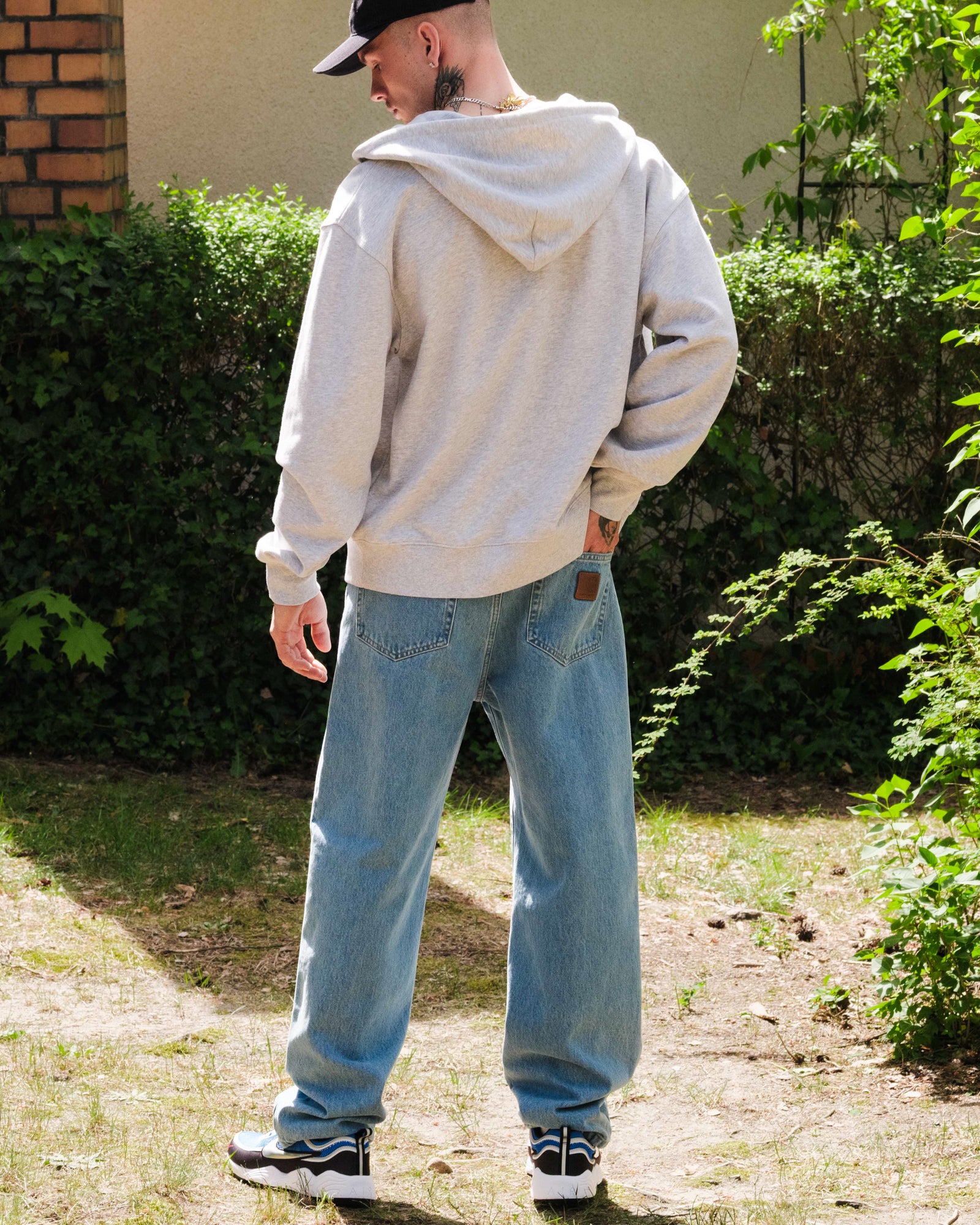 Carhartt WIP Aaron Pant Blue Stone Bleached Jeans Detailfoto | Overkill