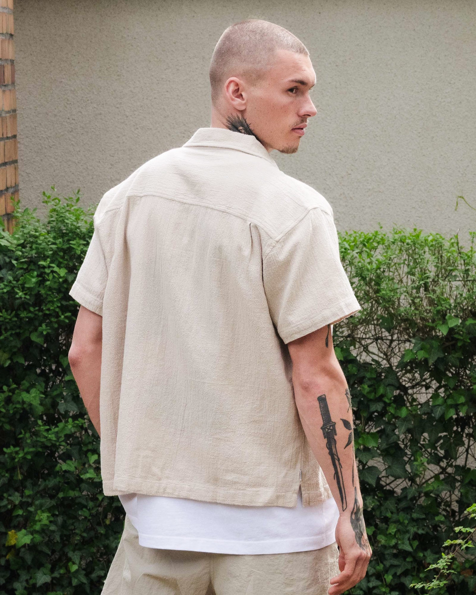 Obey Curtis Woven Shirt Natural Shirts Detail view 1 | Overkill