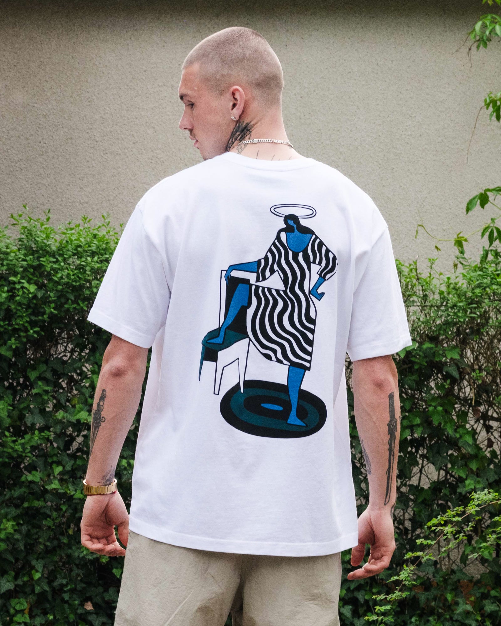 Parra No Regrets T-Shirt White T-Shirts Detailfoto | Overkill