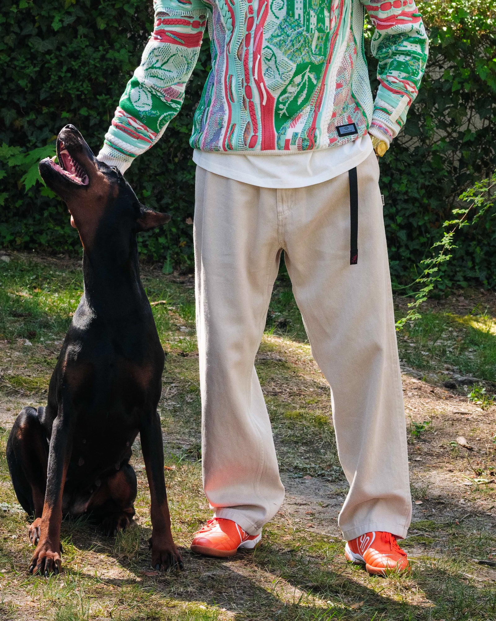 Gramicci Hemp Gramicci Pant Hemp Stone Casual Pants Close-up | Overkill