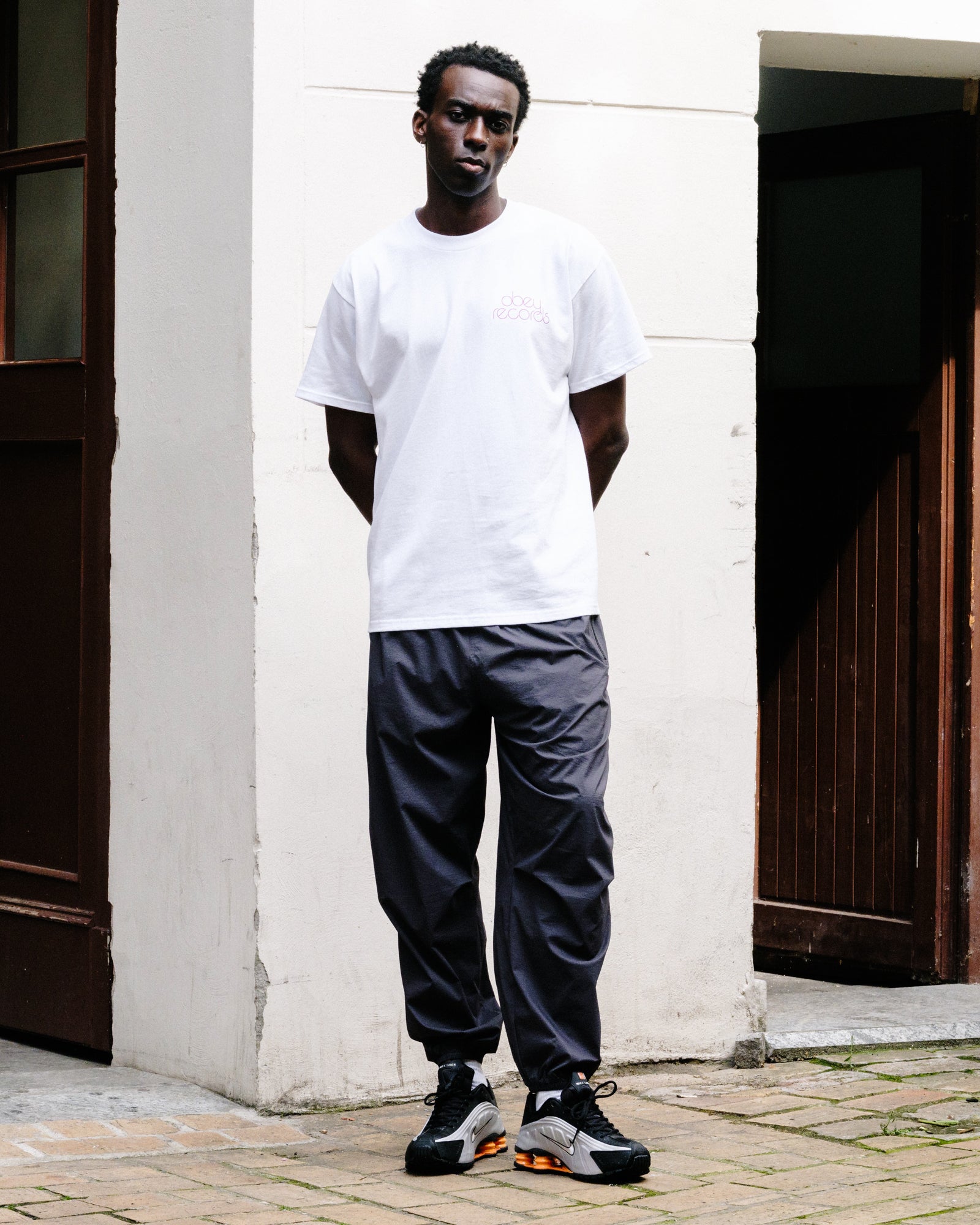 Obey Sonic Subversion T-Shirt White T-Shirts 165264141 On Model Front View | Overkill