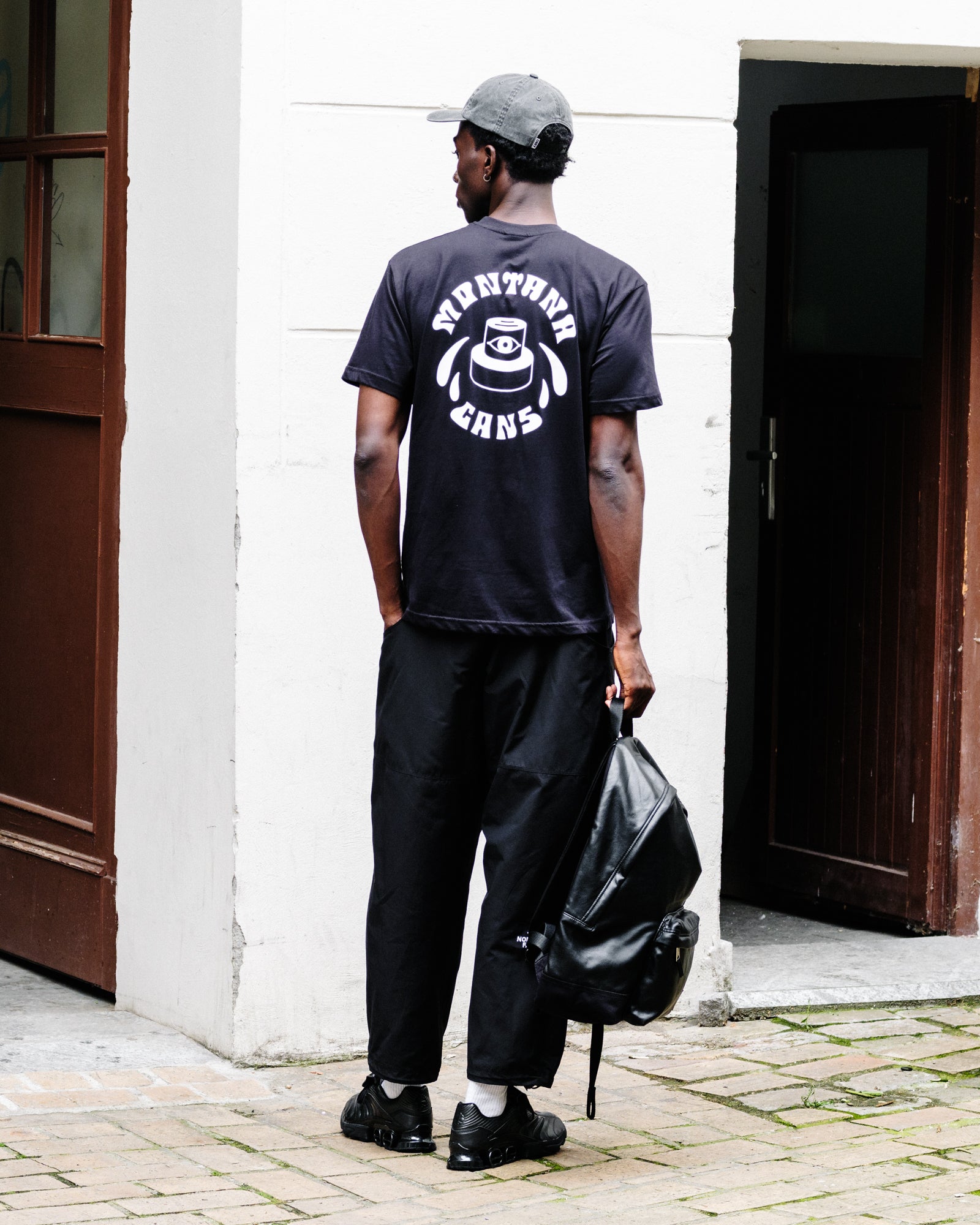 Montana Cap By Visio Bob T-Shirt Black T-Shirts 10474X-BLK On Model Front View | Overkill