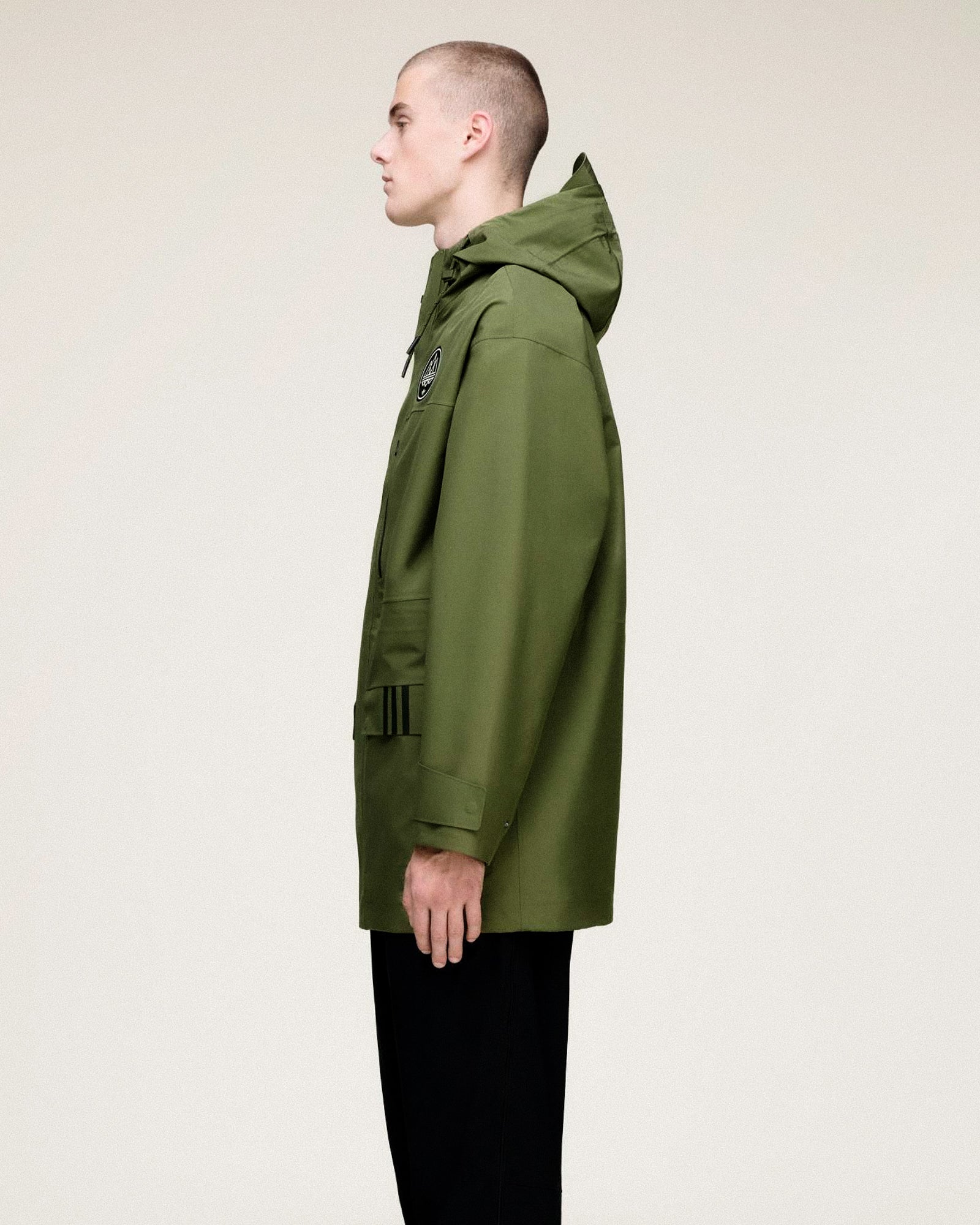 adidas Sunnyhurst Parka SPZL Focus Olive Parkas KA1326 On Model Back View | Overkill