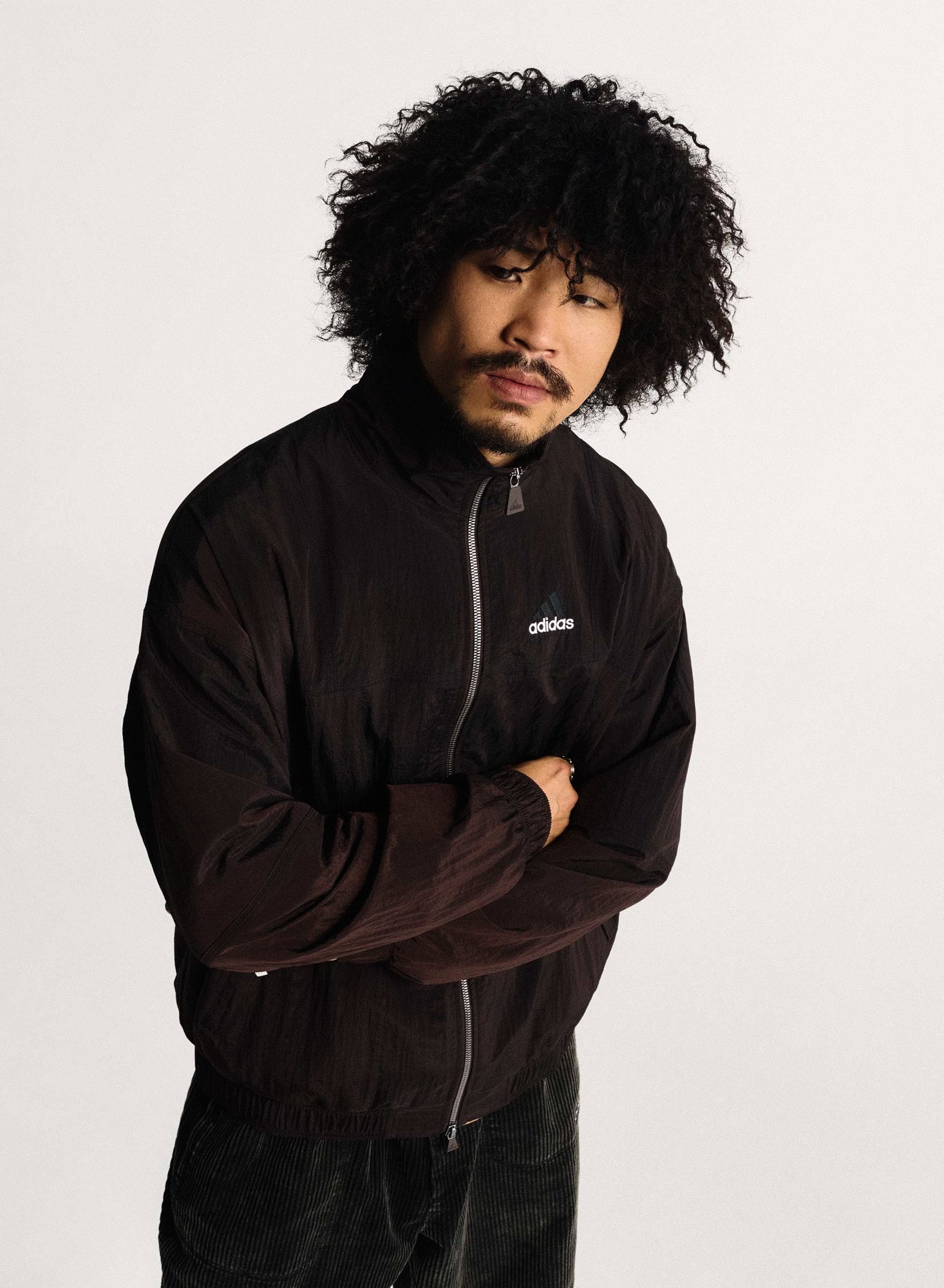 adidas Equipment Track Top Aurora Coffee Track Jackets KE1363 On Model Front View | Overkill