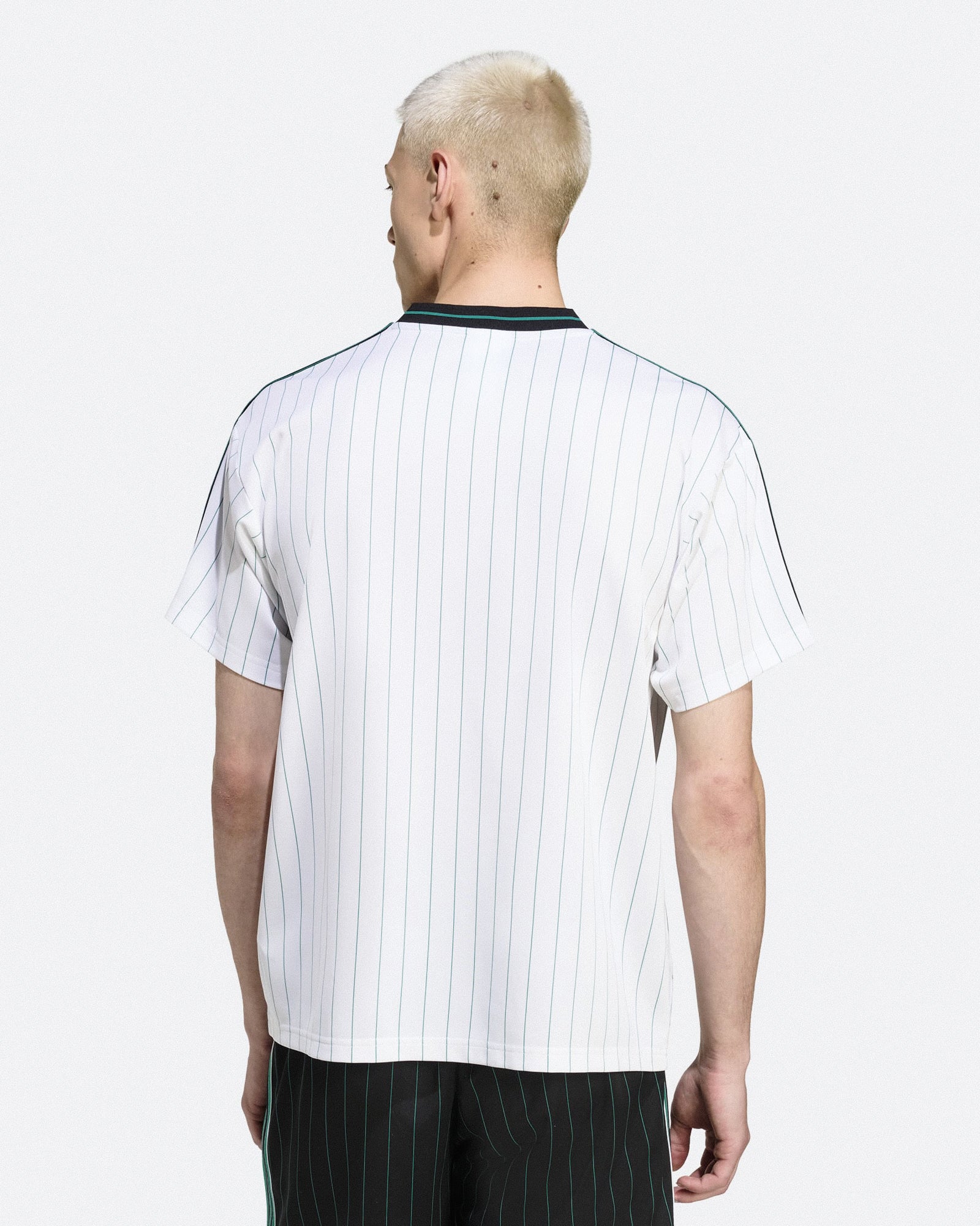 adidas Liverpool FC Icon Jersey White / Sea Green T-Shirts JW5466 On Model Back View | Overkill