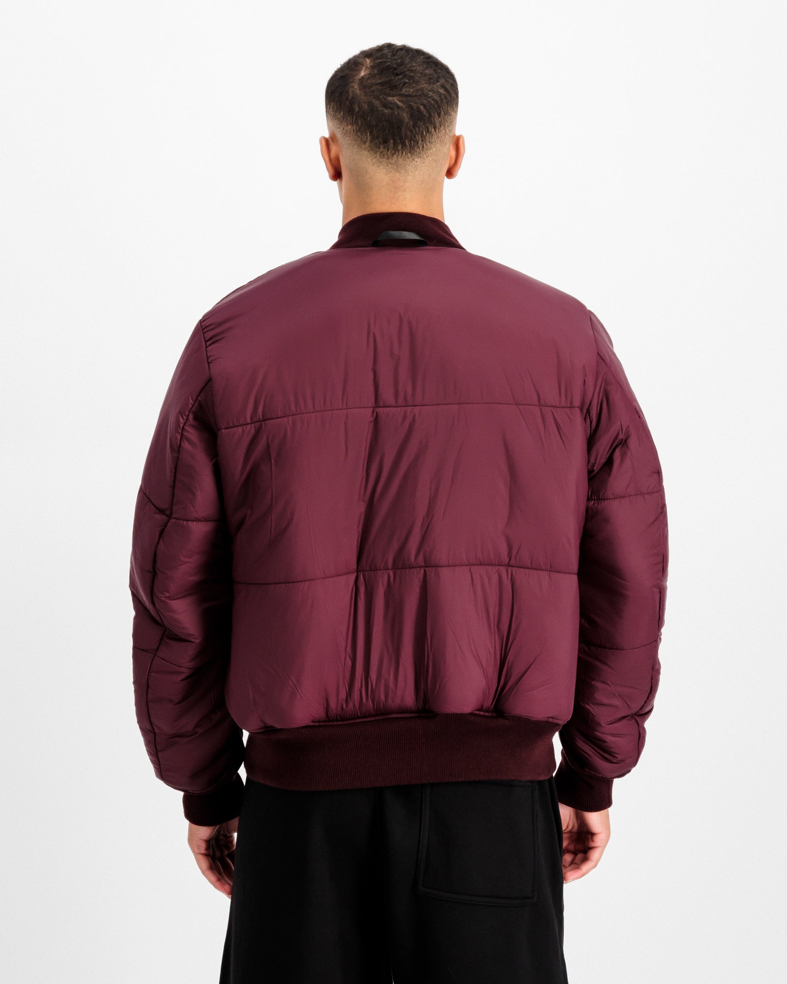 Alpha Industries MA-1 Base Flight Jacket Dark Cherry Bomber & Varsity Jacket 756111-608 Style Inspiration | Overkill