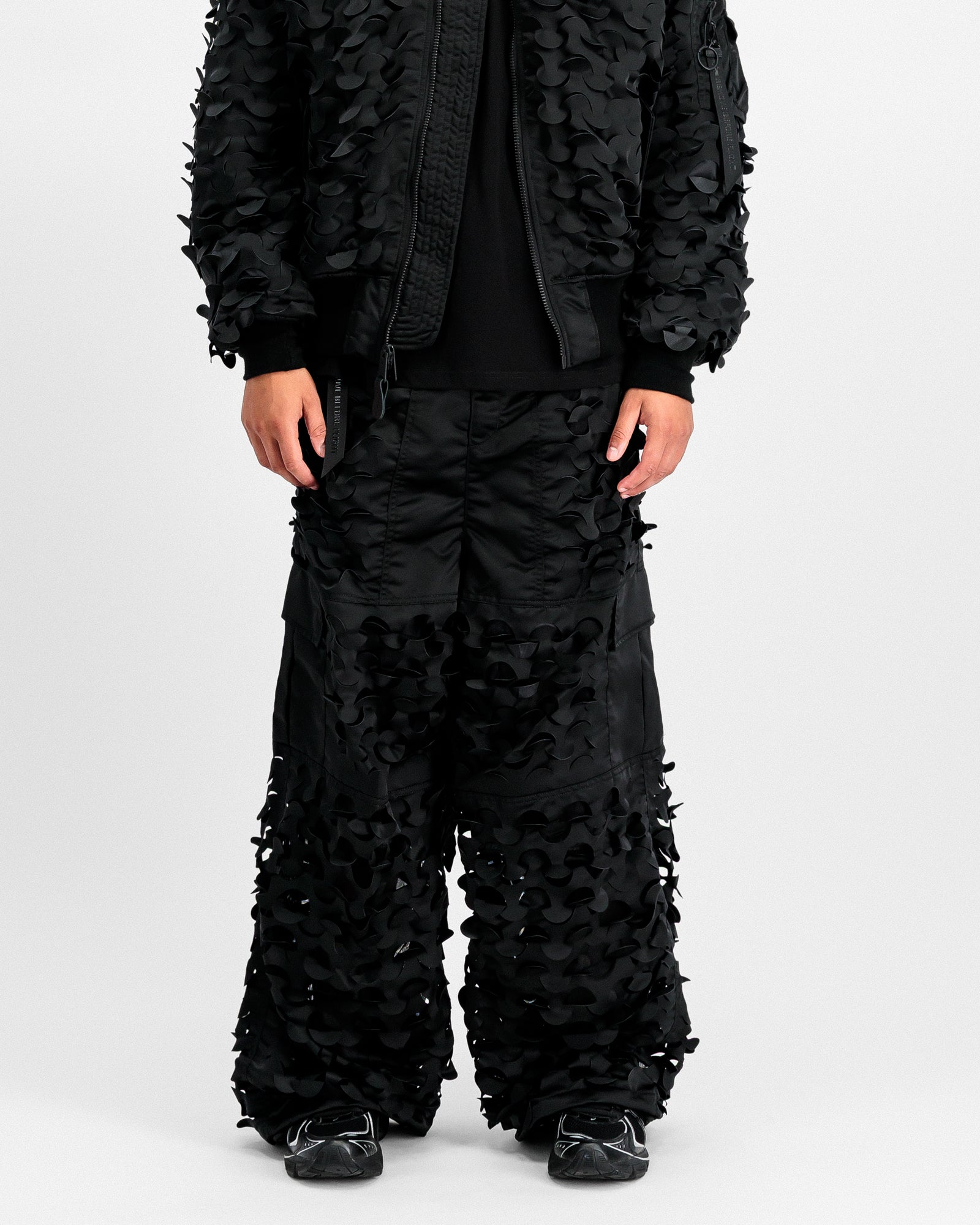 Alpha Industries ULCANS Nylon Pant Black Cargo Pants 758204-03 On Model Front View | Overkill