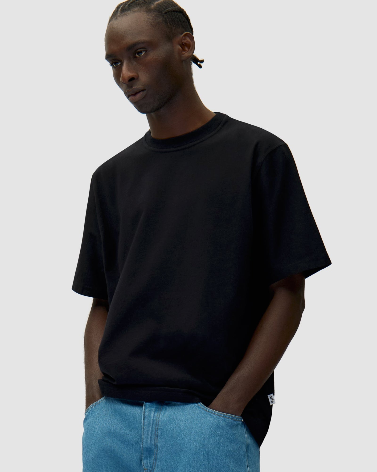 Arte Eye Print T-Shirt Black T-Shirts AW25-208T / Black Model Detail 1 | Overkill