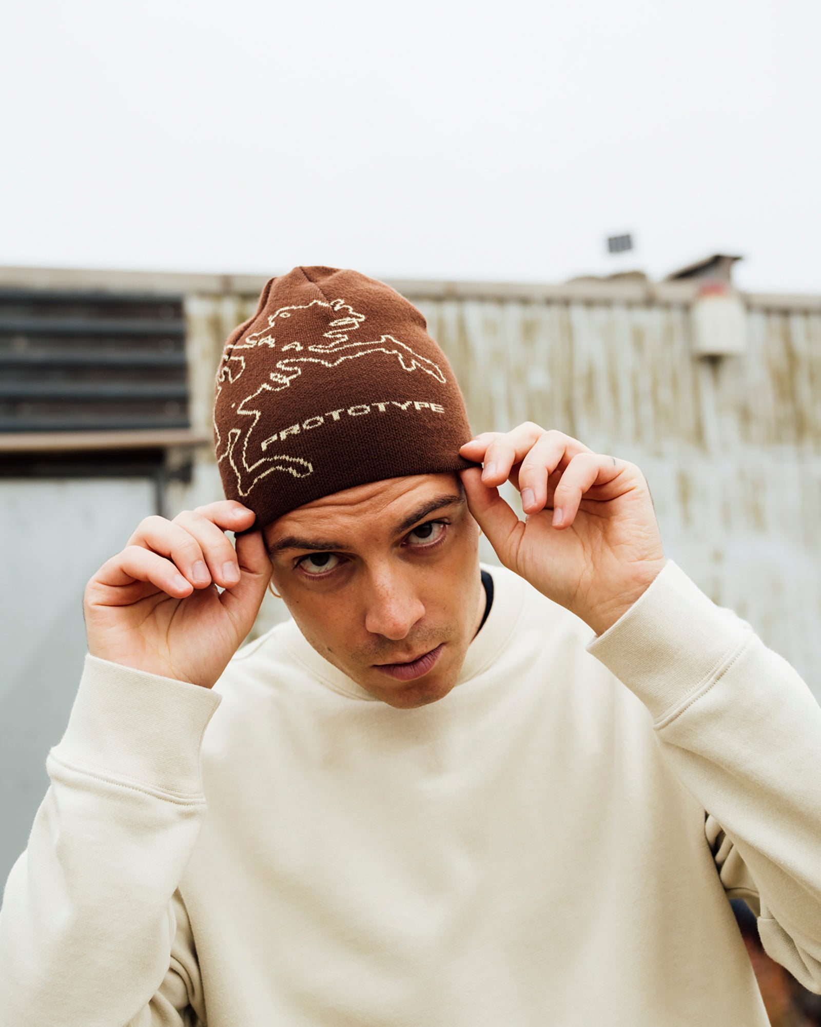 KA_YO_Prototype Toque Beanie Burnt Wine Beanies 80049 872 On Model Front View | Overkill