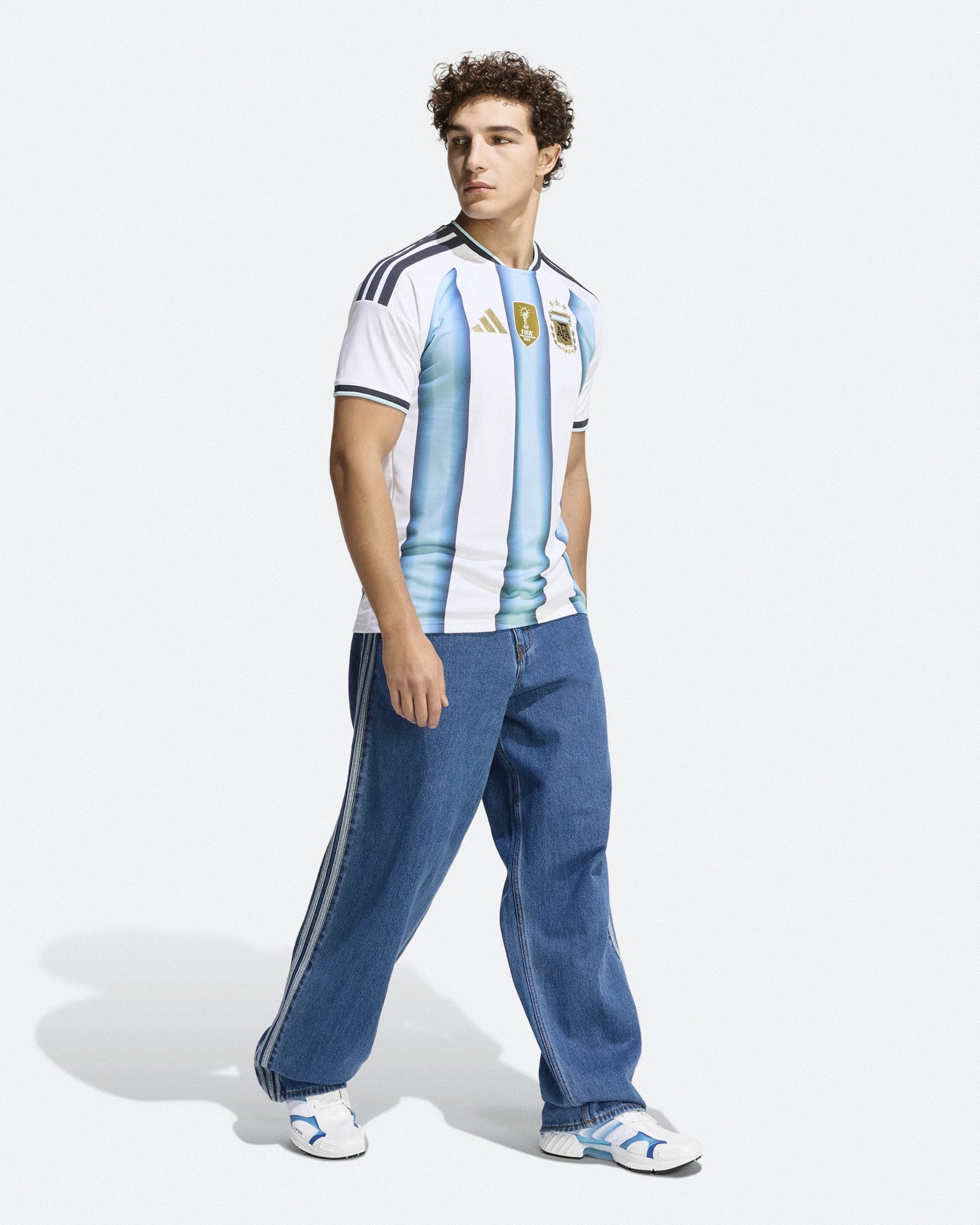 adidas AFA Argentina Authentic Home Jersey White / Icey Blue / Light Blue T-Shirts JM5897 Style Inspiration | Overkill