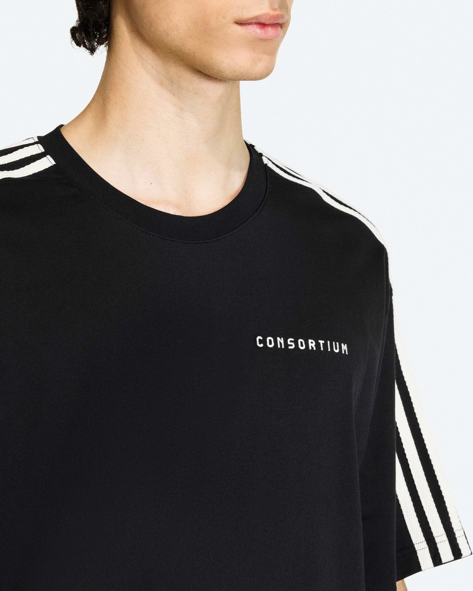 adidas Consortium T-Shirt Black T-Shirts KF1994 On Model Back View | Overkill