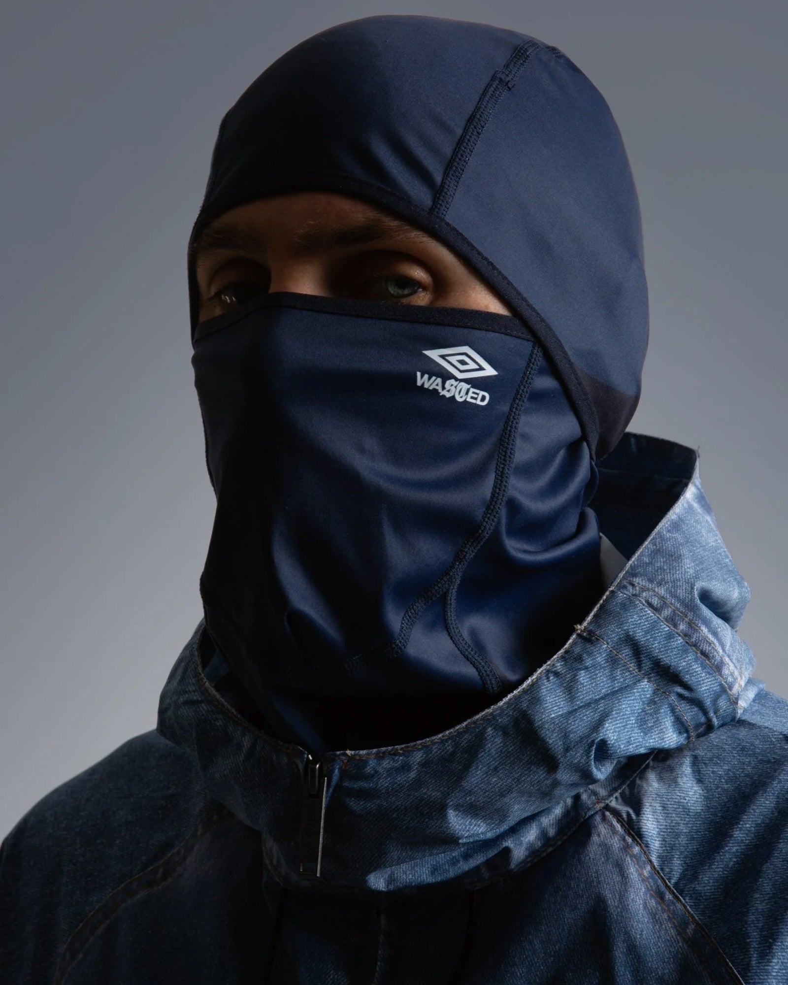 Wasted Paris Ski Mask Blue Balaclavas 177061 On Model View 1 | Overkill