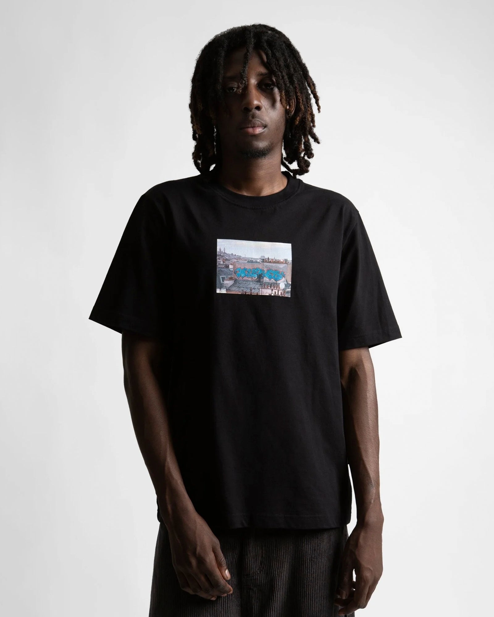 Wasted Paris Elevation T-Shirt Black T-Shirts 175463 On Model Front View | Overkill