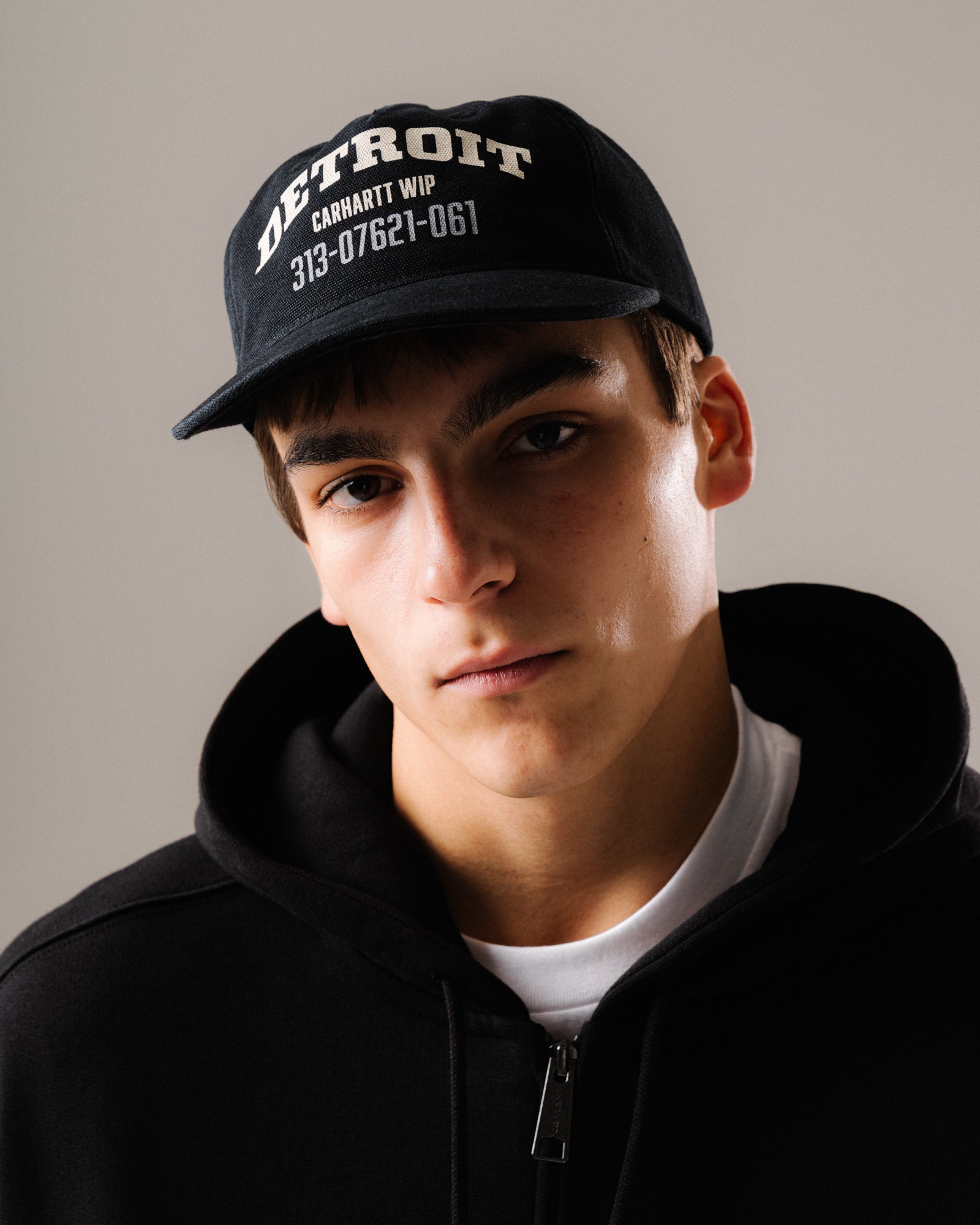 Carhartt WIP Arcan Cap Black Caps I035248.89XX.06 On Model View 1 | Overkill