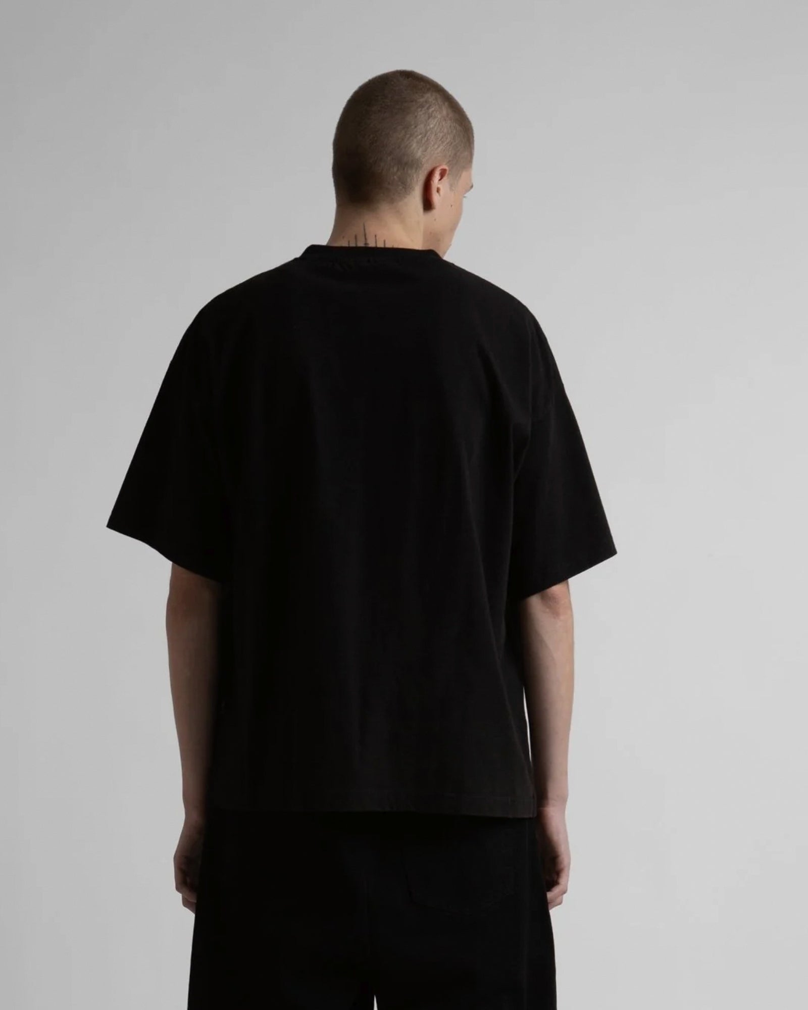 Wasted Paris Defy Boxy T-Shirt Black T-Shirts 175548 On Model Back View | Overkill