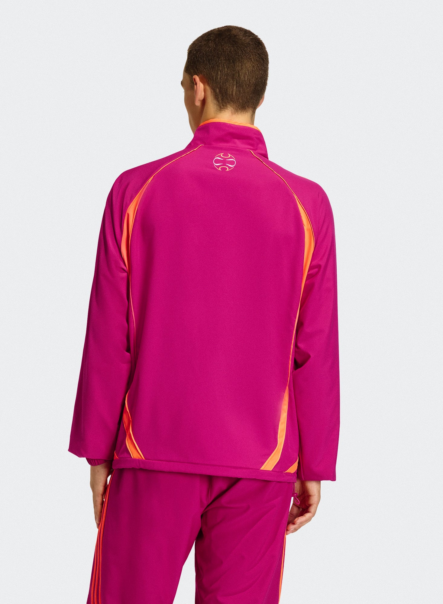 adidas Teamgeist Half Zip Real Magenta Track Jackets KE2764 On Model Back View | Overkill