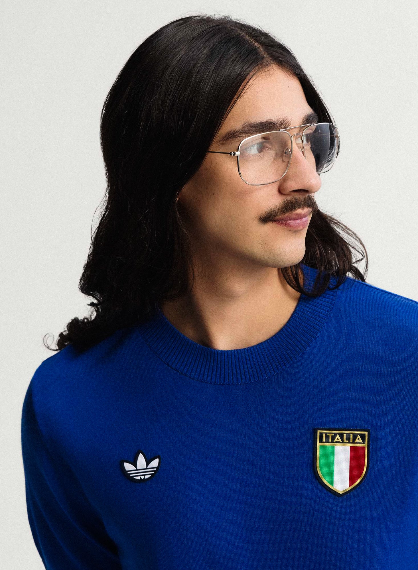 adidas FIGC Italy 70s Jersey Royal Blue T-Shirts JN3706 Style Inspiration | Overkill