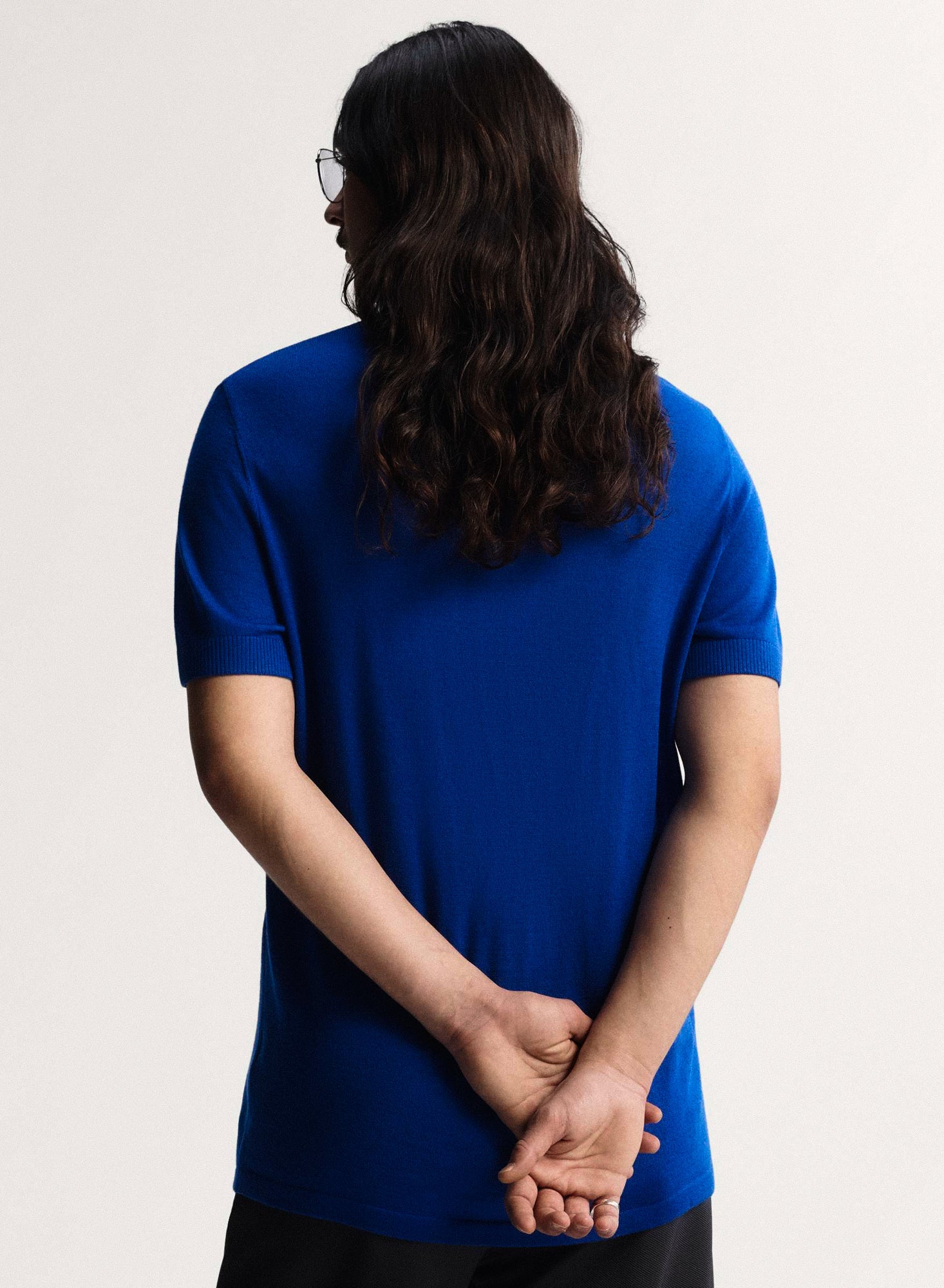 adidas FIGC Italy 70s Jersey Royal Blue T-Shirts JN3706 On Model Back View | Overkill