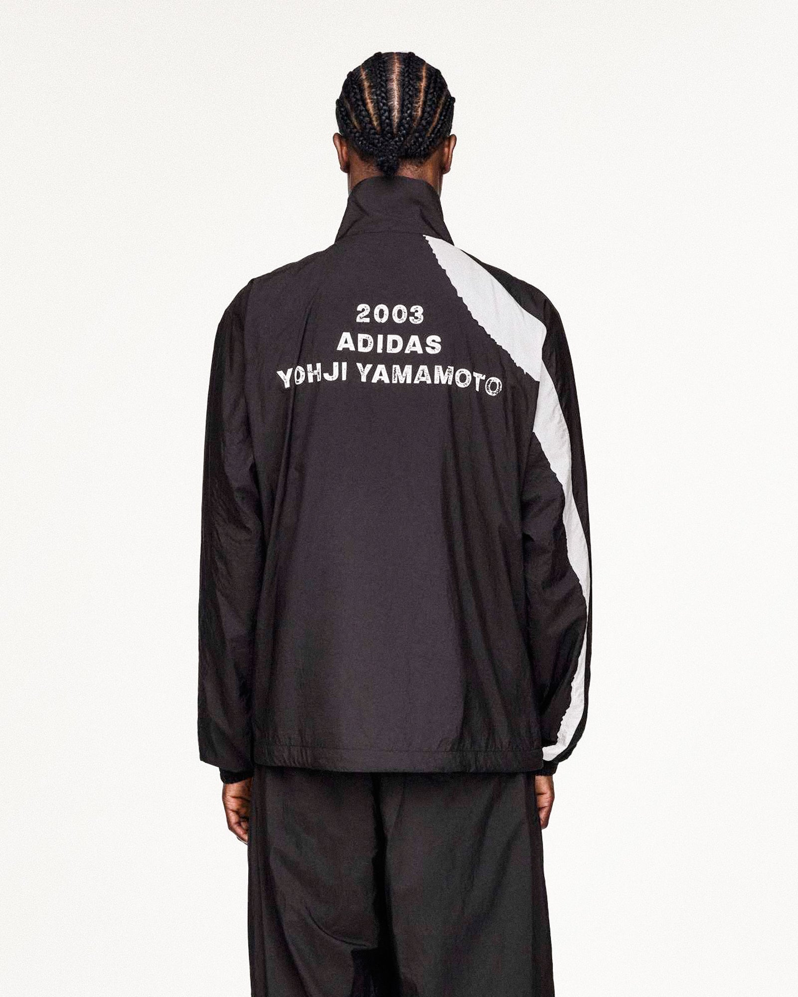 Y-3 M RE 3S Nylon Jacket Black Track Jackets KF6027 On Model Back View | Overkill