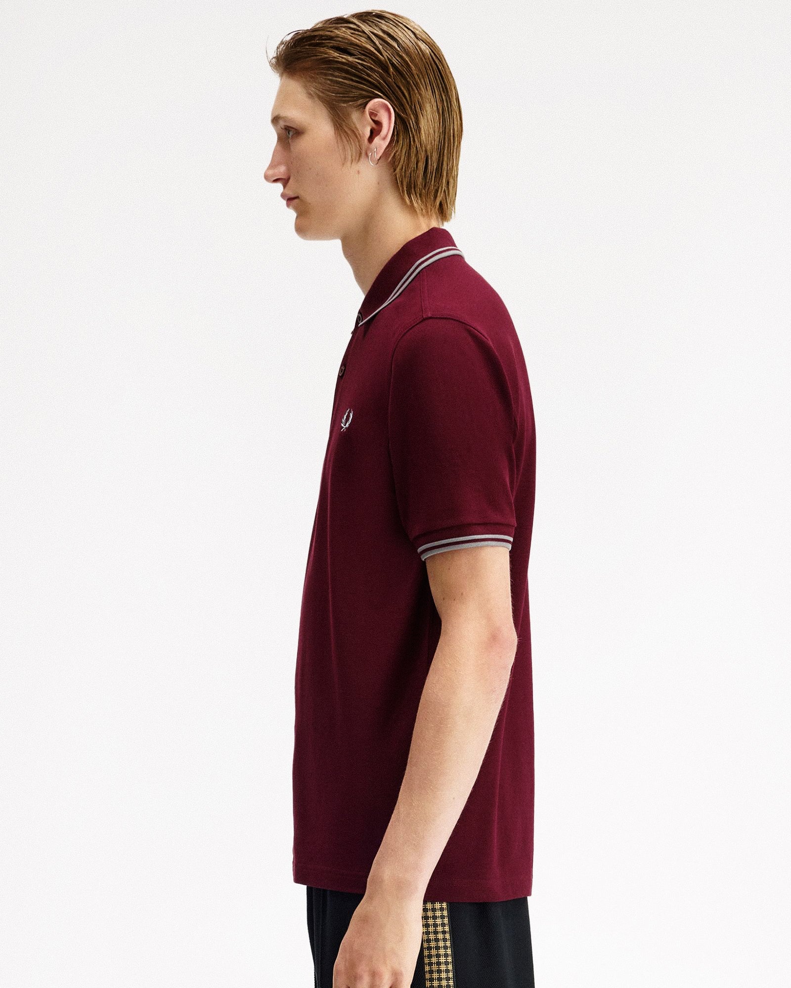 Fred Perry Twin Tipped Fred Perry Shirt Oxblood / Stockport Blue Polo Shirts M3600-08B Style Inspiration | Overkill