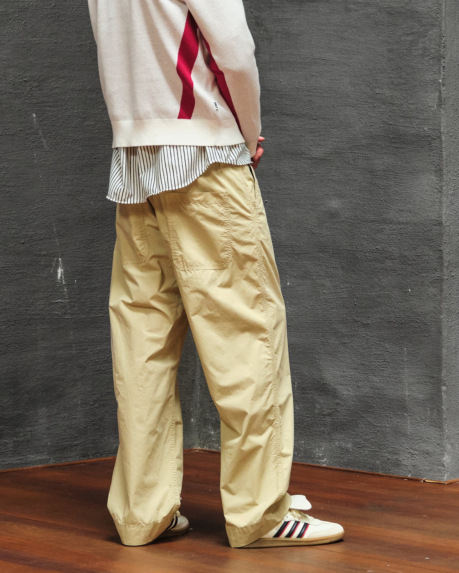 Edmmond Studios Marvin Pants Plain Beige Casual Pants Detailfoto | Overkill