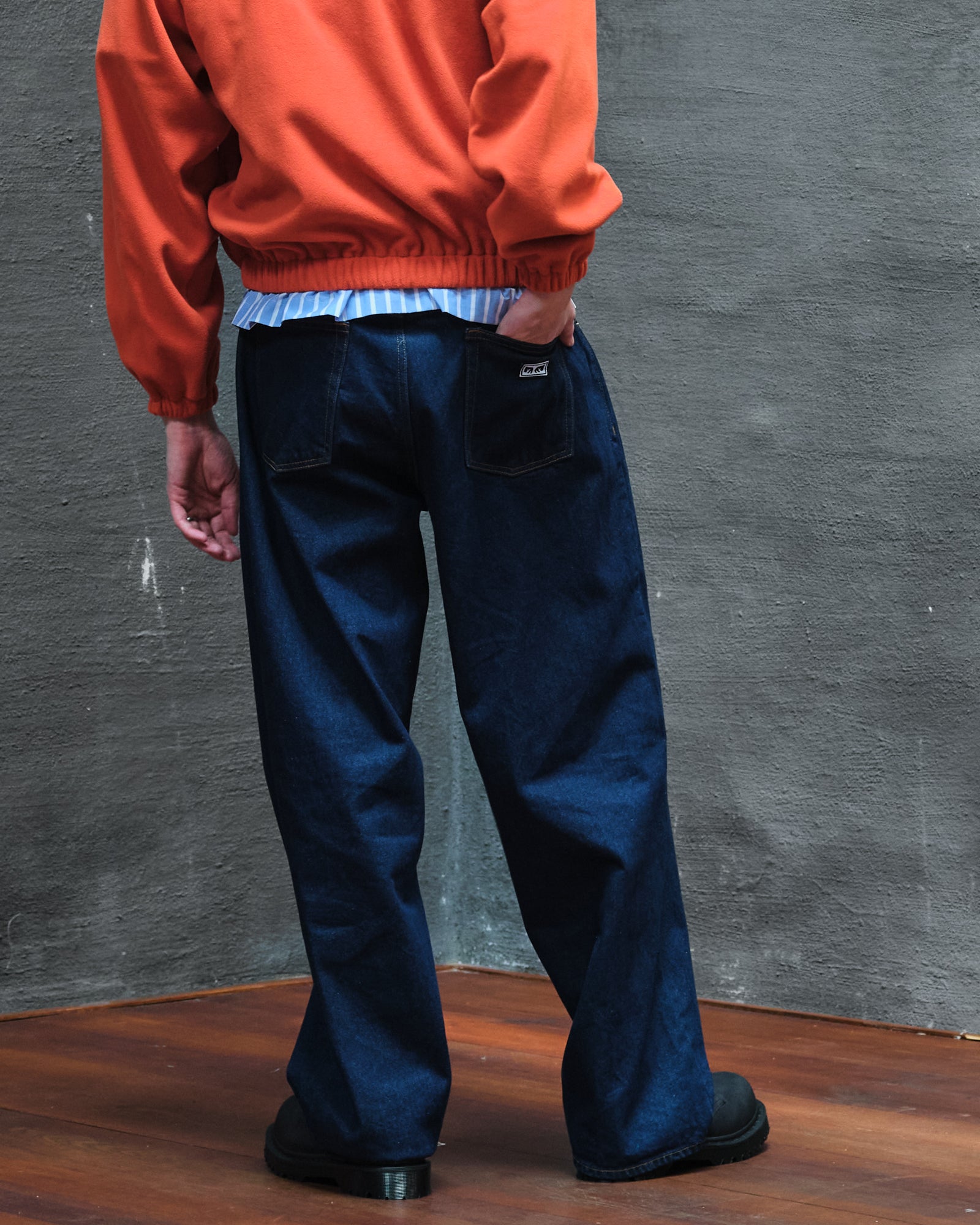 Obey BigWig Baggy Denim Rinse Indigo Jeans Detailfoto | Overkill