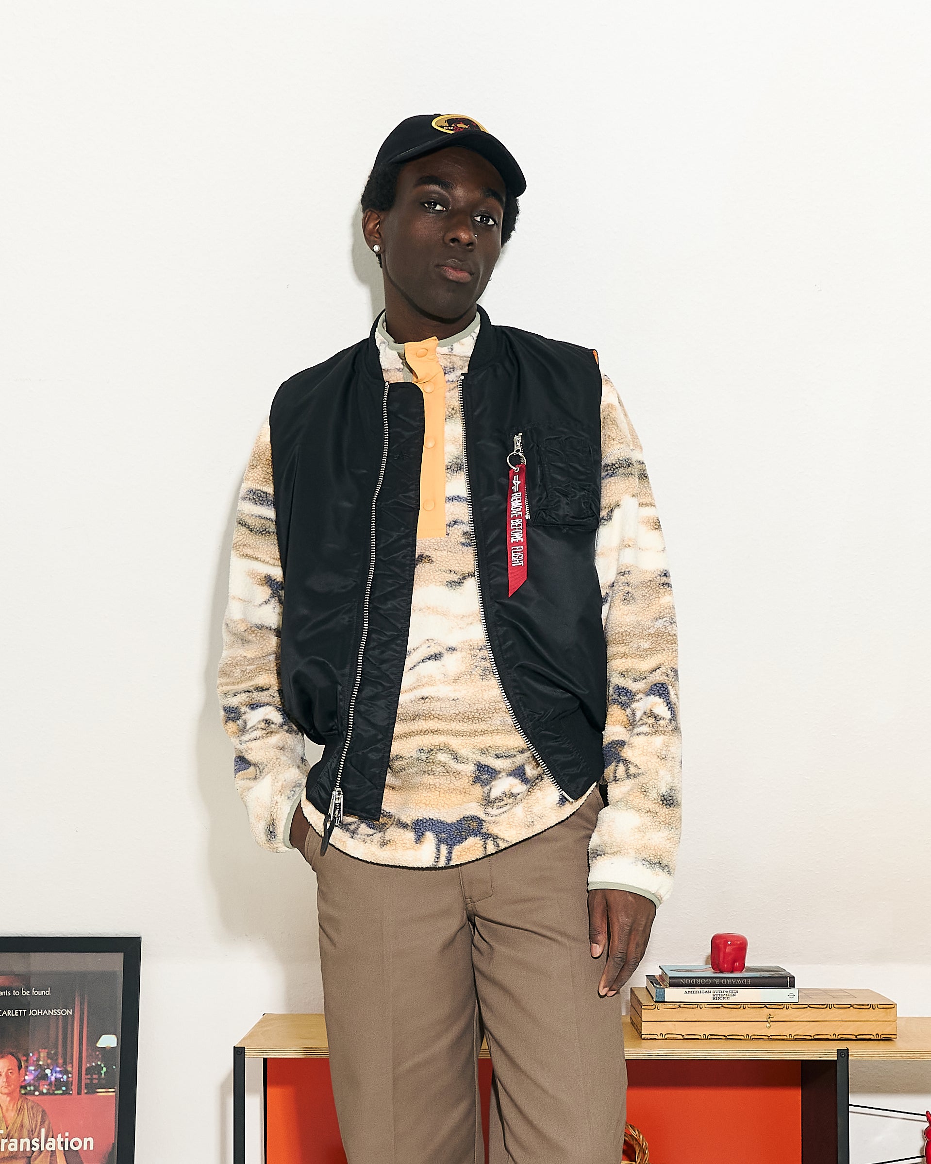 Alpha Industries MA-1 Heritage Vest Black Vests Close-up | Overkill