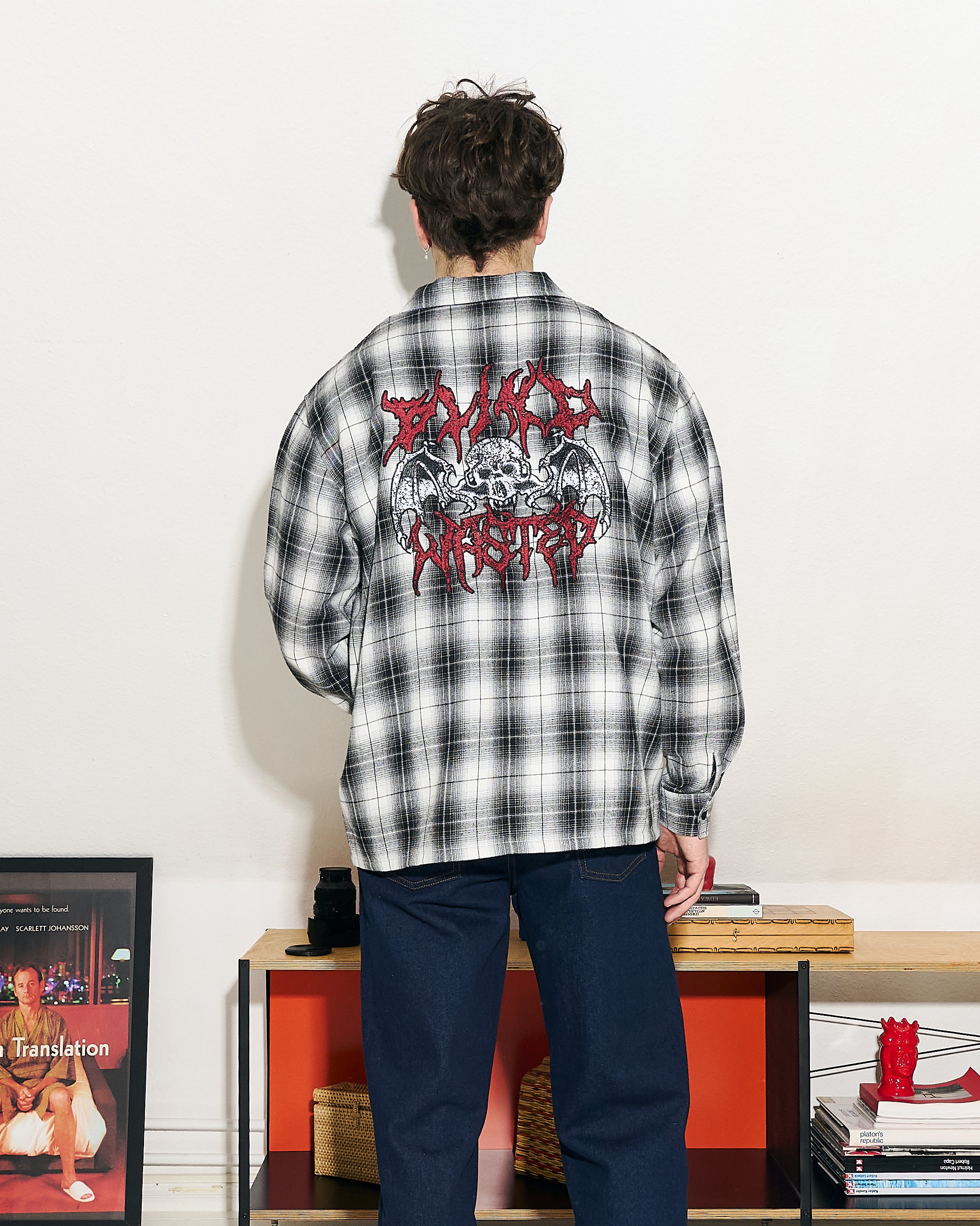 Wasted Paris Tartan Bones Shirt Black / White Shirts Detailfoto | Overkill