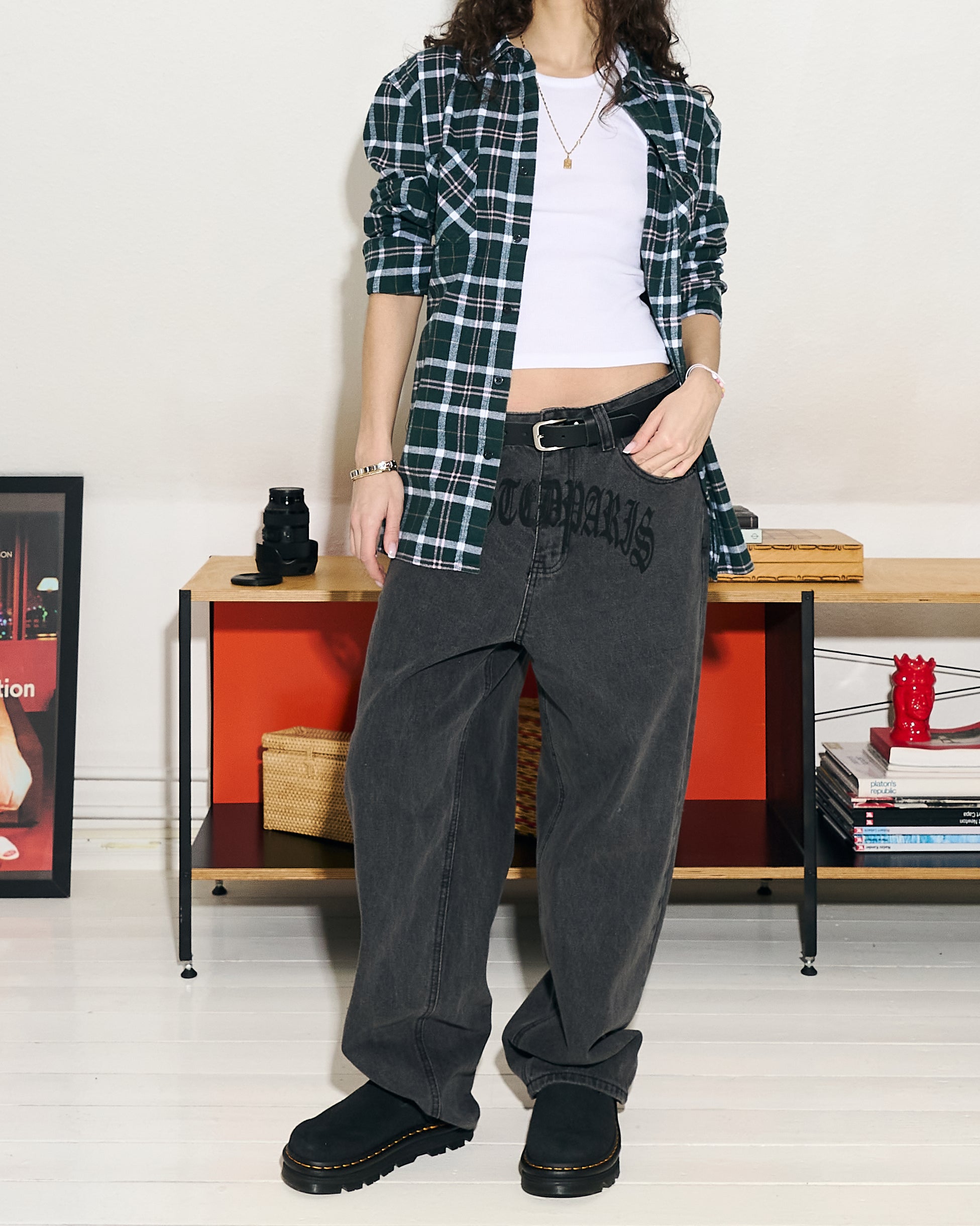 Wasted Paris Chrome Casper Pant Faded Black Jeans Close-up | Overkill