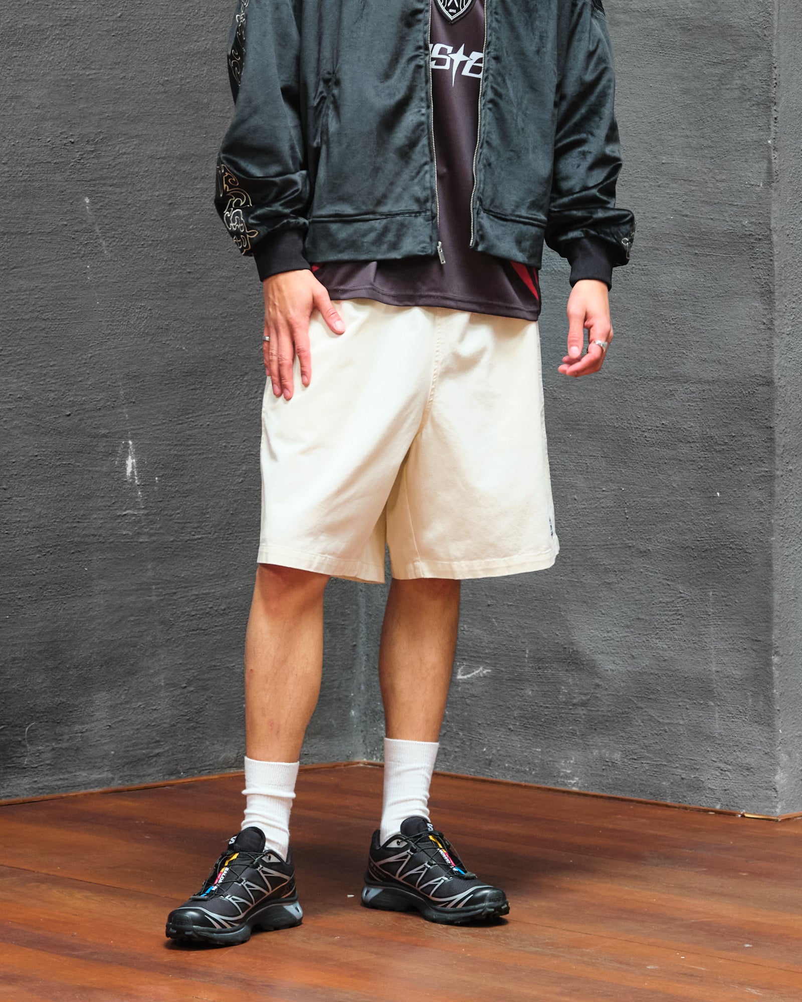 Obey Easy Relaxed Twill Short Unbleached Shorts Close-up | Overkill