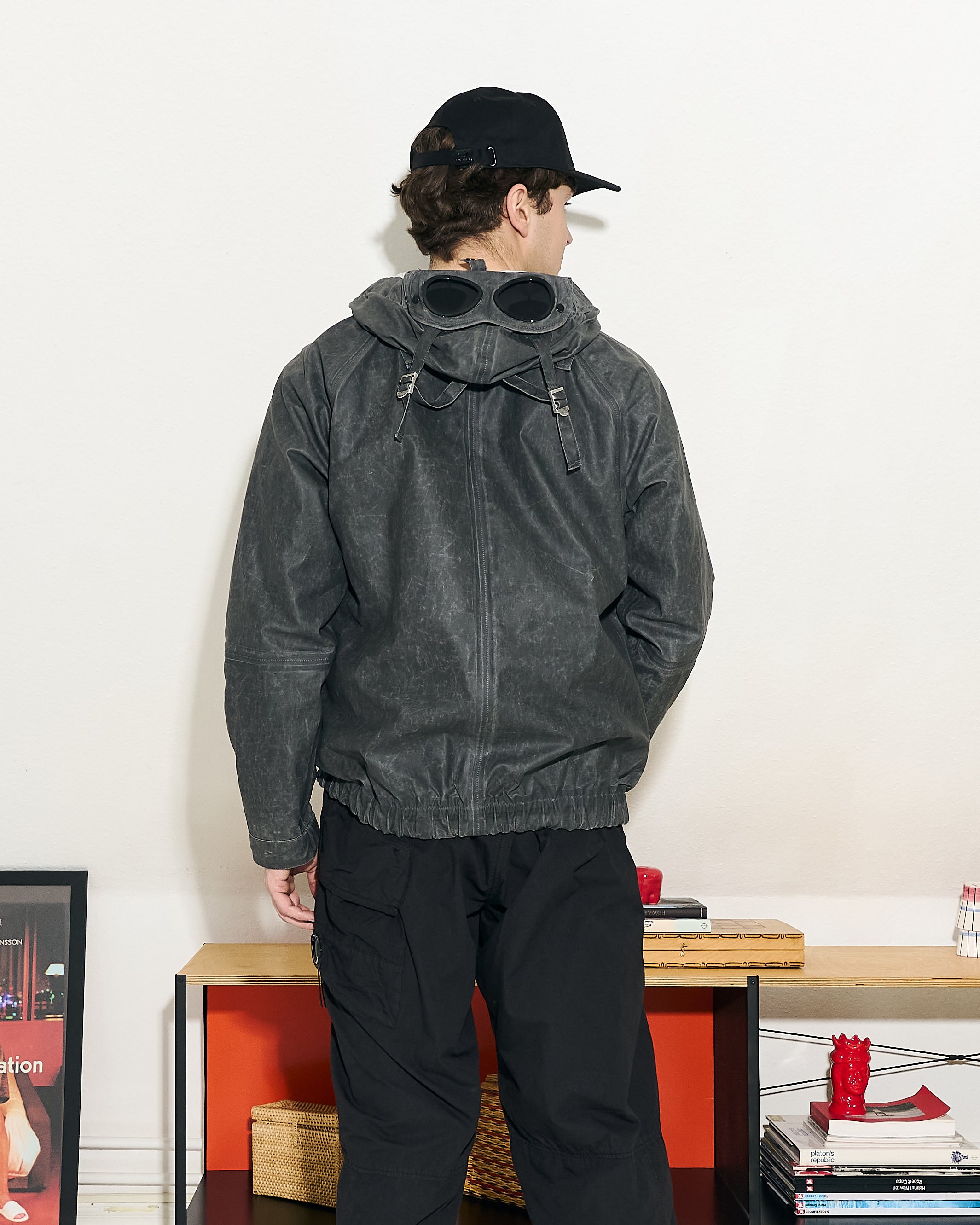 C.P. Company Goggle Jacket Raven Jackets Detailfoto | Overkill