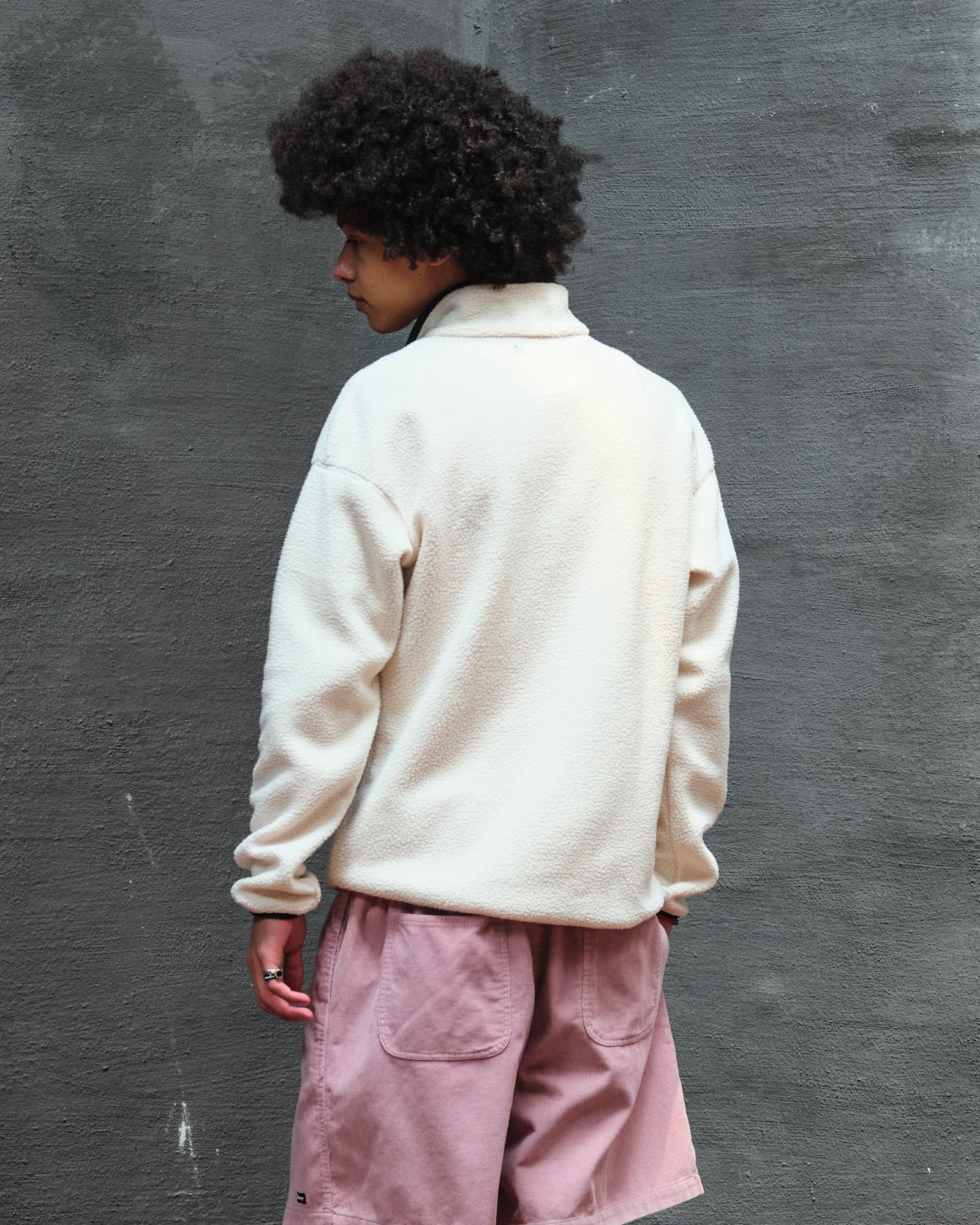 Columbia Helvetia II Half Snap Fleece Chalk Sweatshirts Detailfoto | Overkill